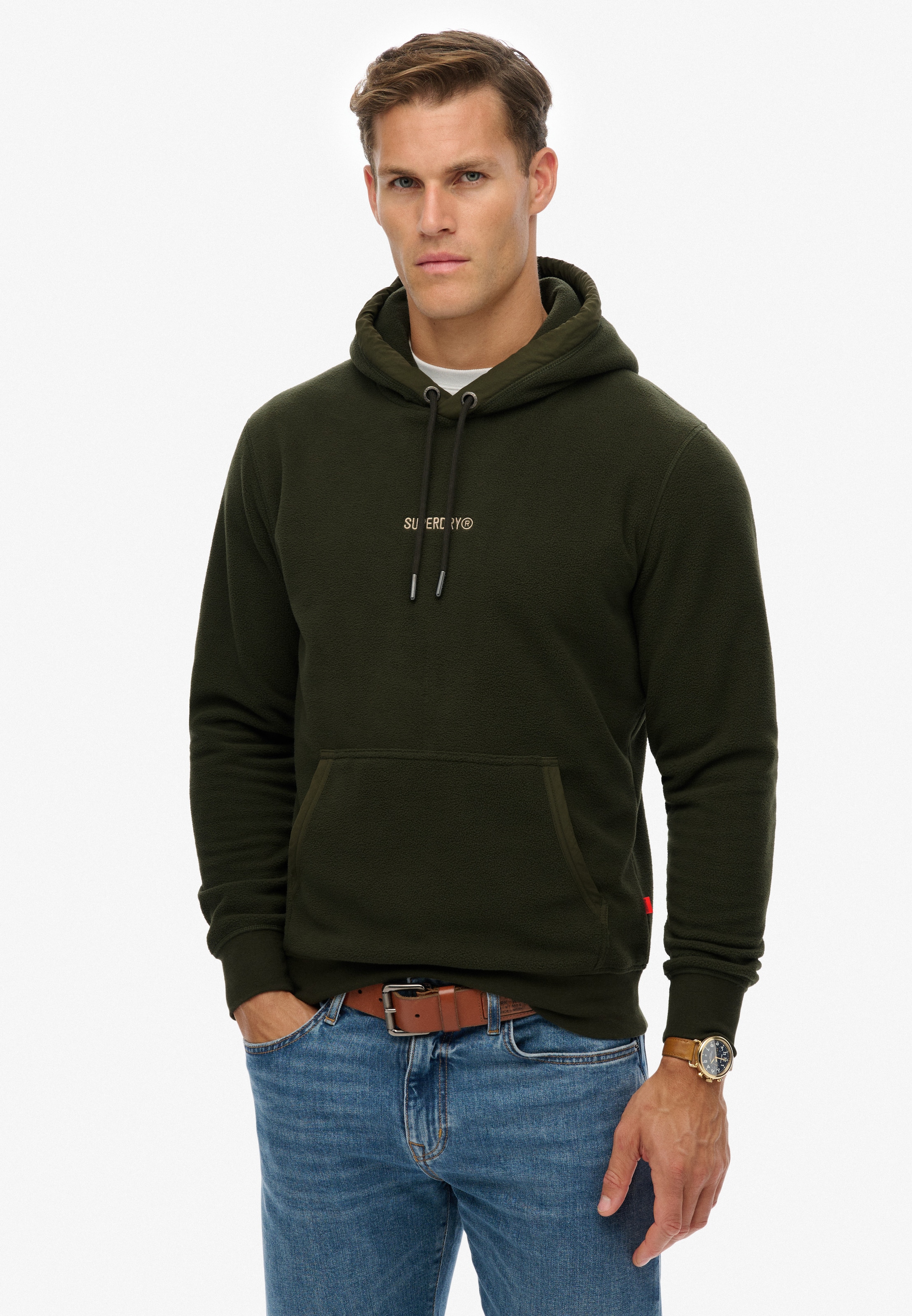 Image of Superdry Kapuzensweatshirt "MICRO LOGO FLEECE HOOD"