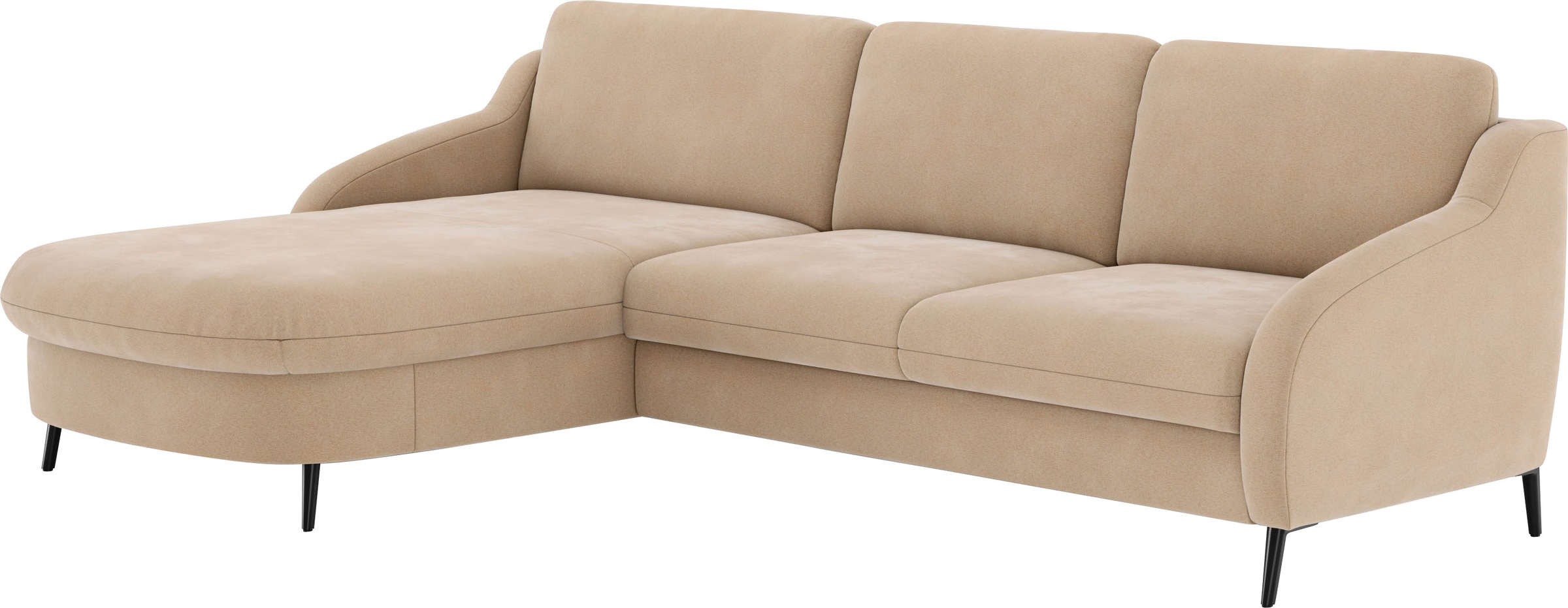 sit&more Ecksofa »Soul L-Form« wahlweise mit Bettfunktion und Bettkasten oder Schubkasten