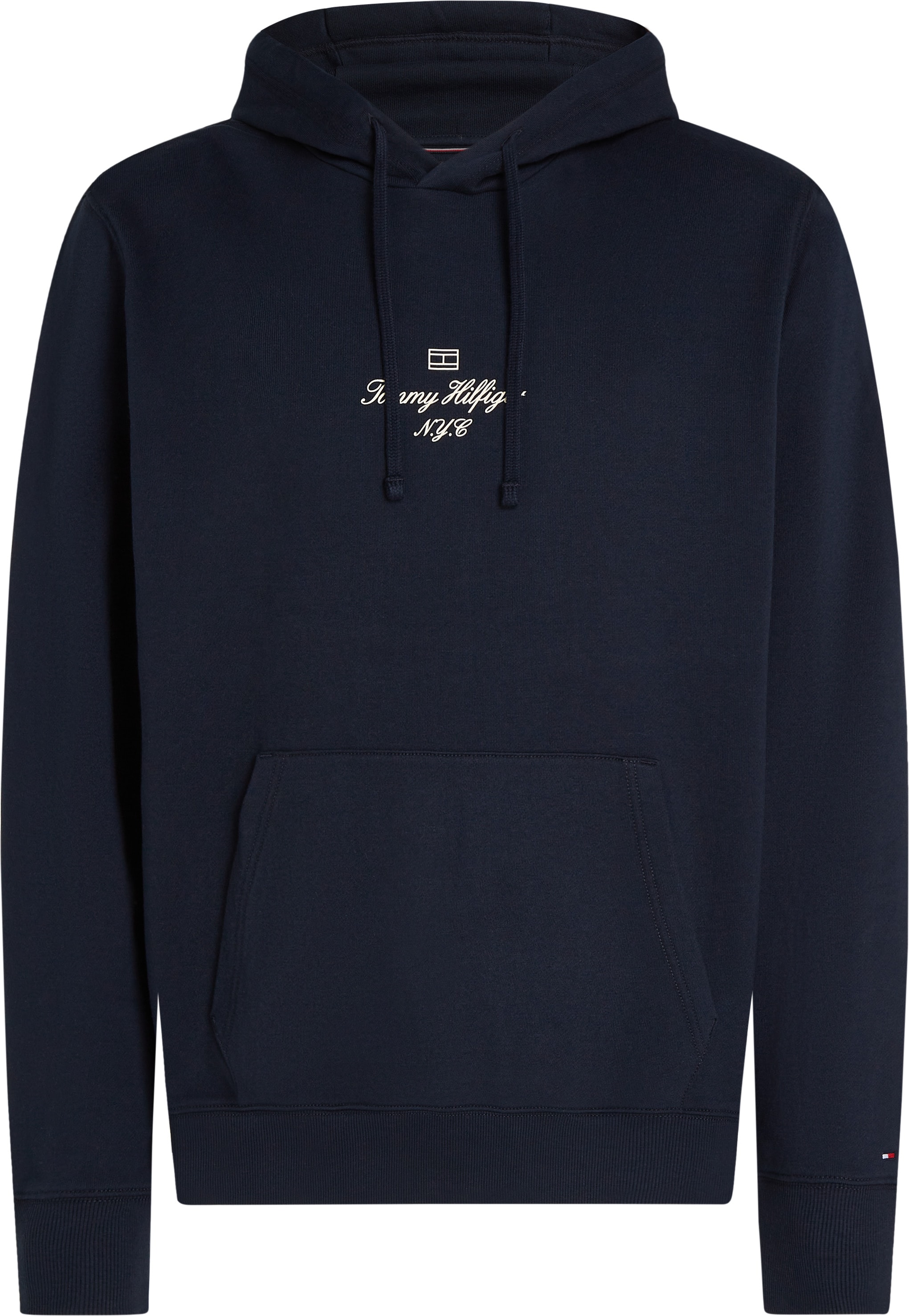 Tommy Hilfiger Hoodie »OUTLINE FLAG SCRIPT HOODIE«, mit kontrastfarbener Stickerei
