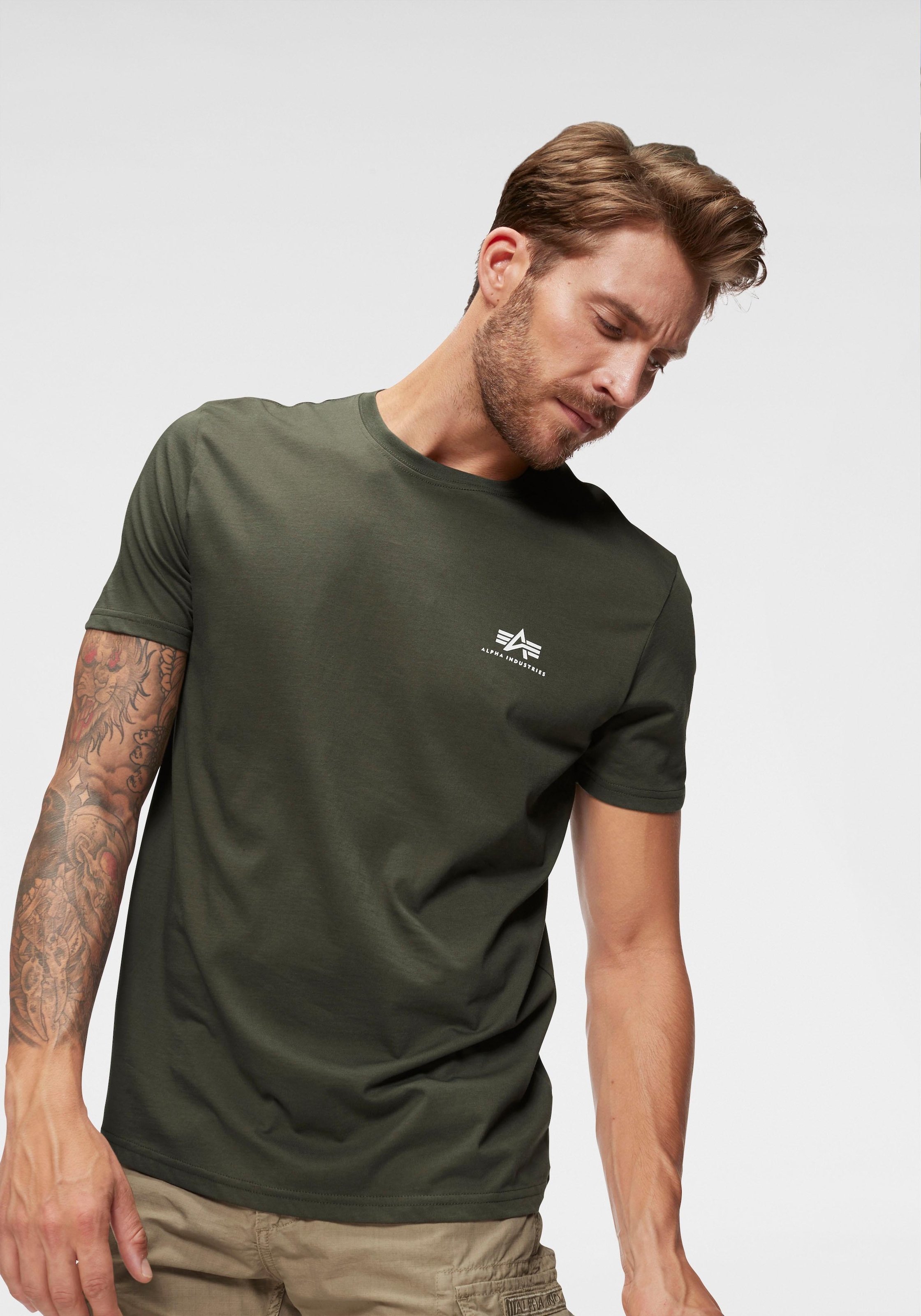 Alpha Industries Rundhalsshirt »BASIC T SMALL LOGO«