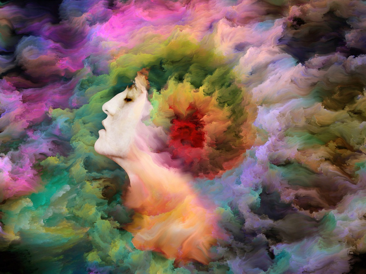 Image of Papermoon Fototapete »Abstrakt Gesicht«, Vliestapete, hochwertiger Digitaldruck, inklusive Kleister bei Ackermann Versand Schweiz