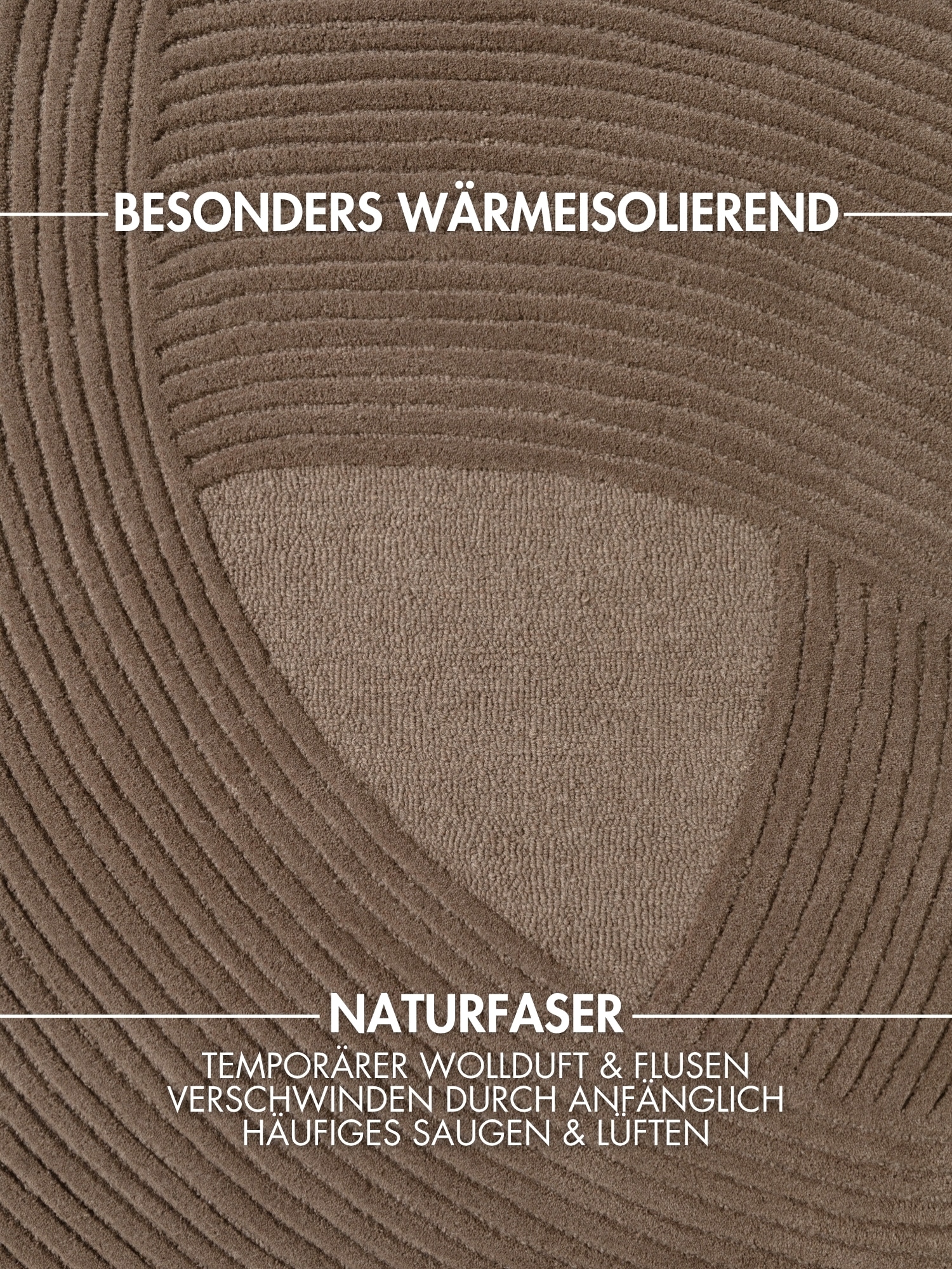 Ted Baker Tapis en laine »Wollteppich Victoria« Rectangulaire 18 mm Höhe tapis naturel laine, design relief, salon, chambre