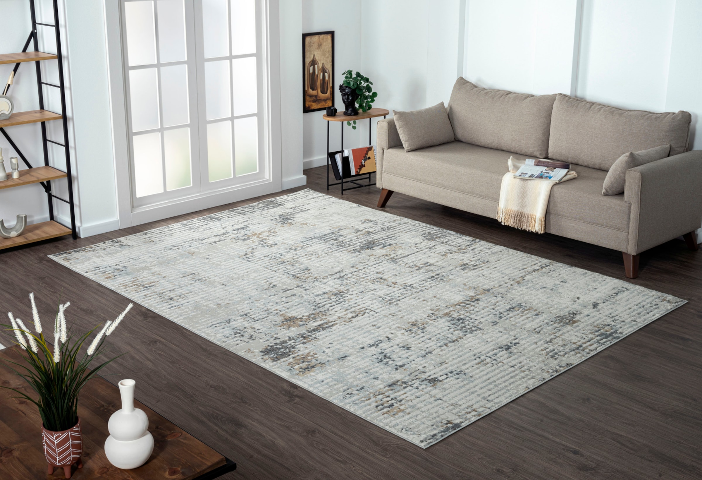 Image of Myflair Möbel & Accessoires Teppich "My Joy, LAGERRÄUMUNG" rechteckig 8 mm Höhe Kurzflor, Scandi-Design, besonders weich durch Microfaser