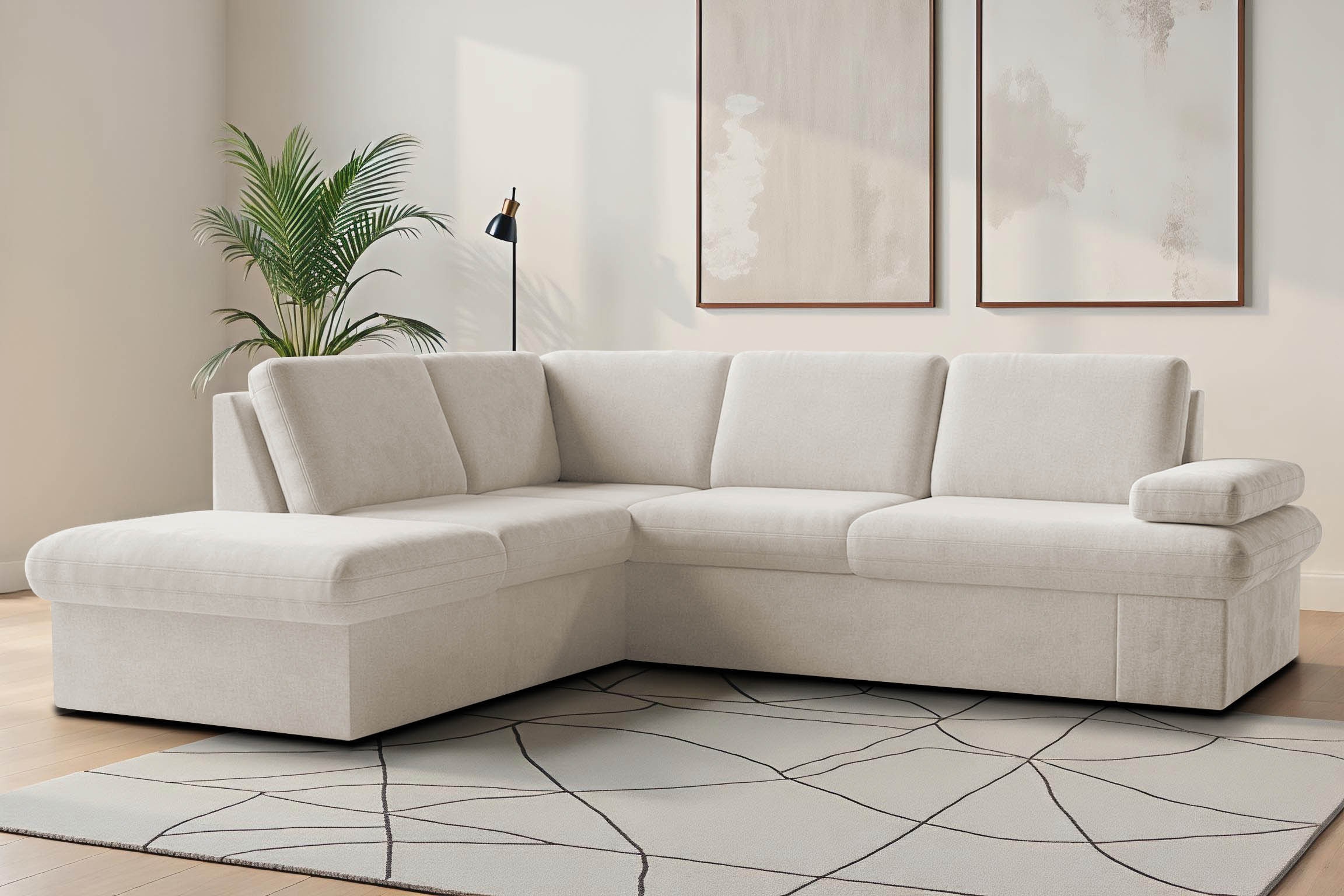 Image of sit&more Ecksofa "Moreno L-Form, B: 238 cm" mit Armteilverstellung, optional Bettfunktion