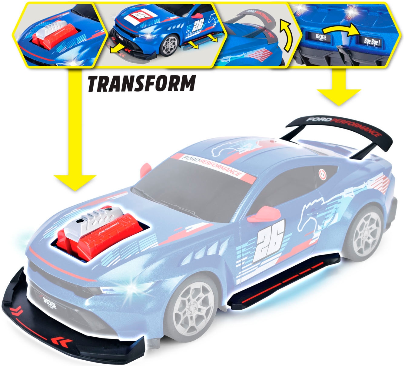 Dickie Toys Voiture RC »Ford Mustang Customized« mit Licht