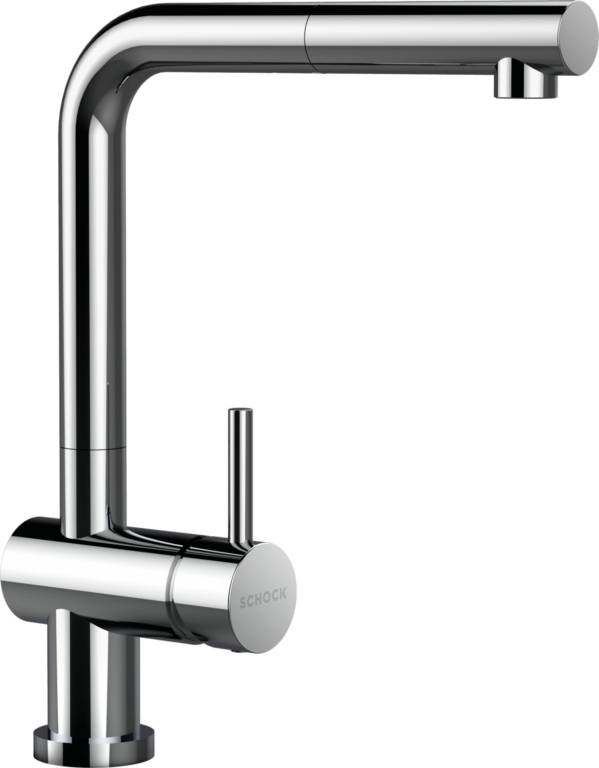 Image of Schock Küchenarmatur "Epos W" Chrom, Vorfenstermontage, ausziehbarer Auslauf, Niederdruck