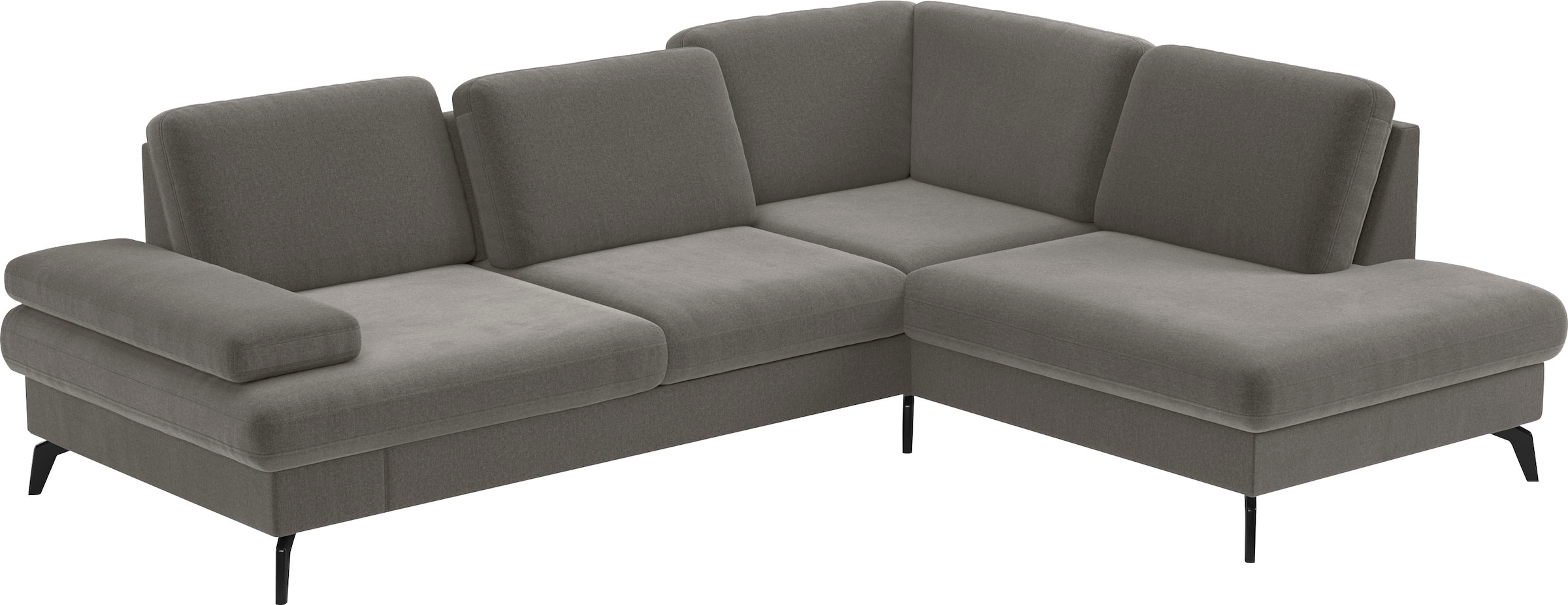 sit&more Canapé d'angle »Morris L-Form, inkl. Sitztiefenverstellung« wahlweise mit Armteilverstellung, Bettfunktion & Bettkasten