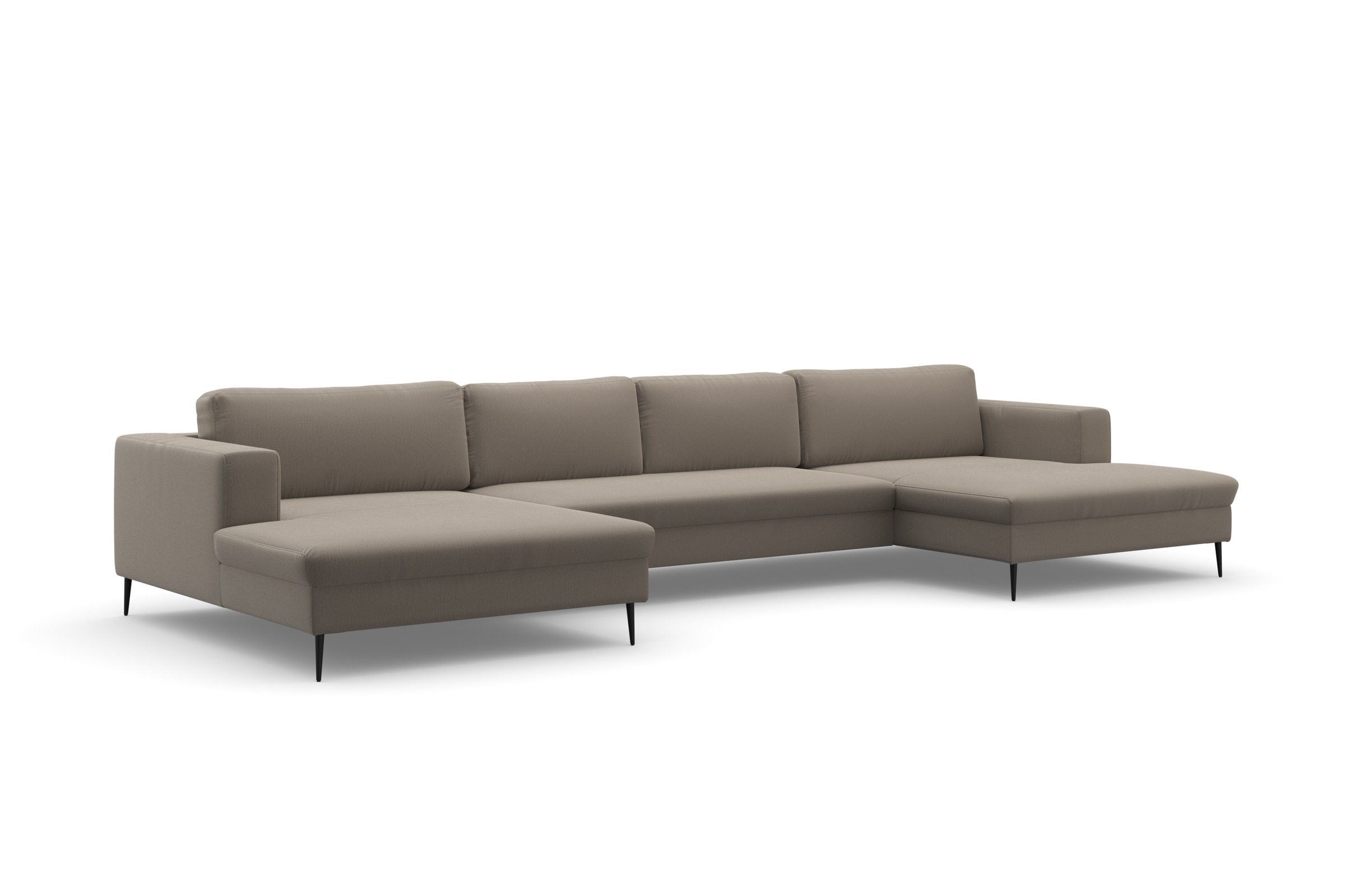 DOMO collection Paysage de salon »Modica U-Form aktuelles, kubisches Design mit 2 Recamieren, viel Platz« XXL, in moderner Optik mit, 2 grosszügigen Recamieren, auch in Cord