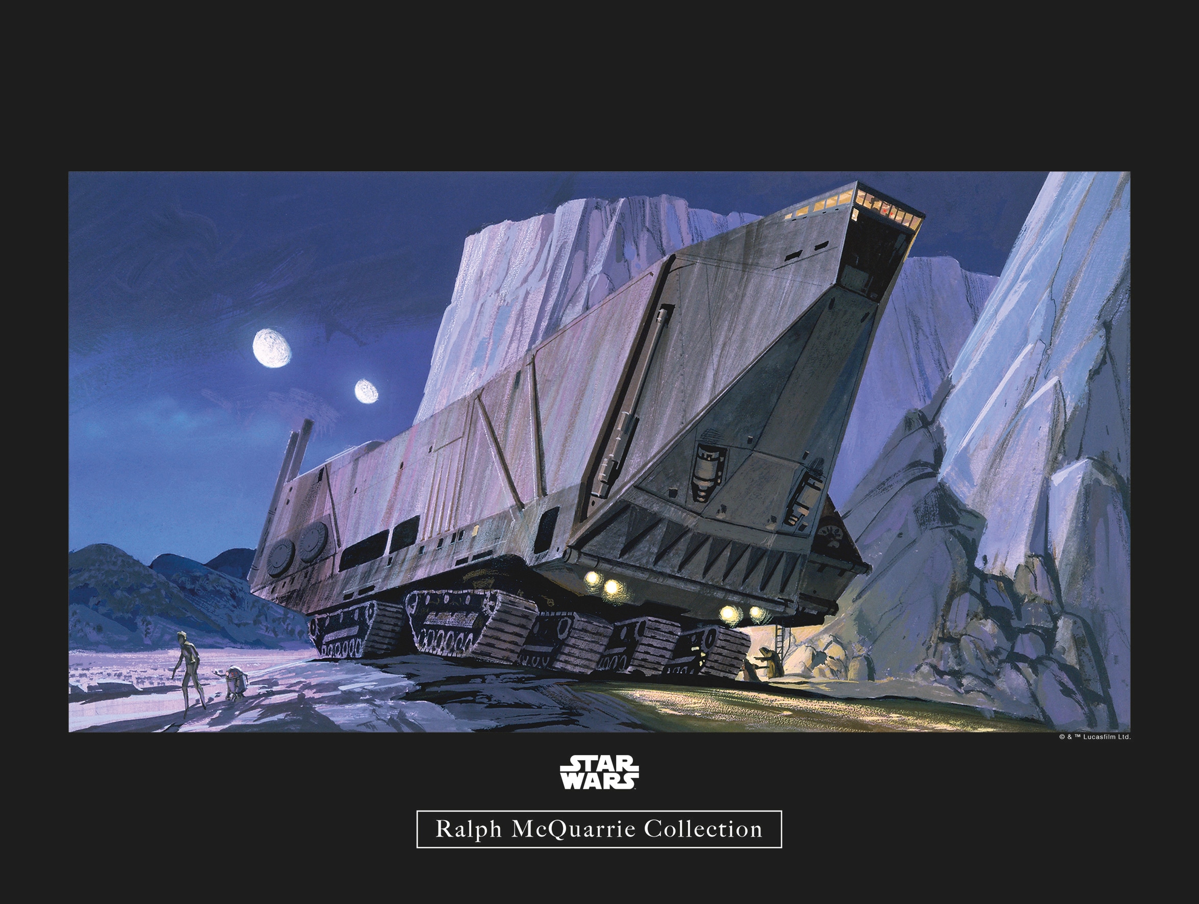 Image of Komar Bild "Star Wars Classic RMQ Sandcrawler" Star Wars 1 Stk. tlg. Wandbild zur Dekoration im Kinderzimmer - ohne Rahmen