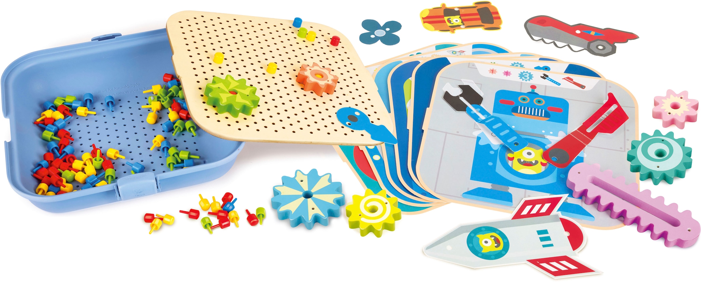 Hape Lernspielzeug »Zahnrad Experimentier-Spielset«, FSC®- schützt Wald - weltweit