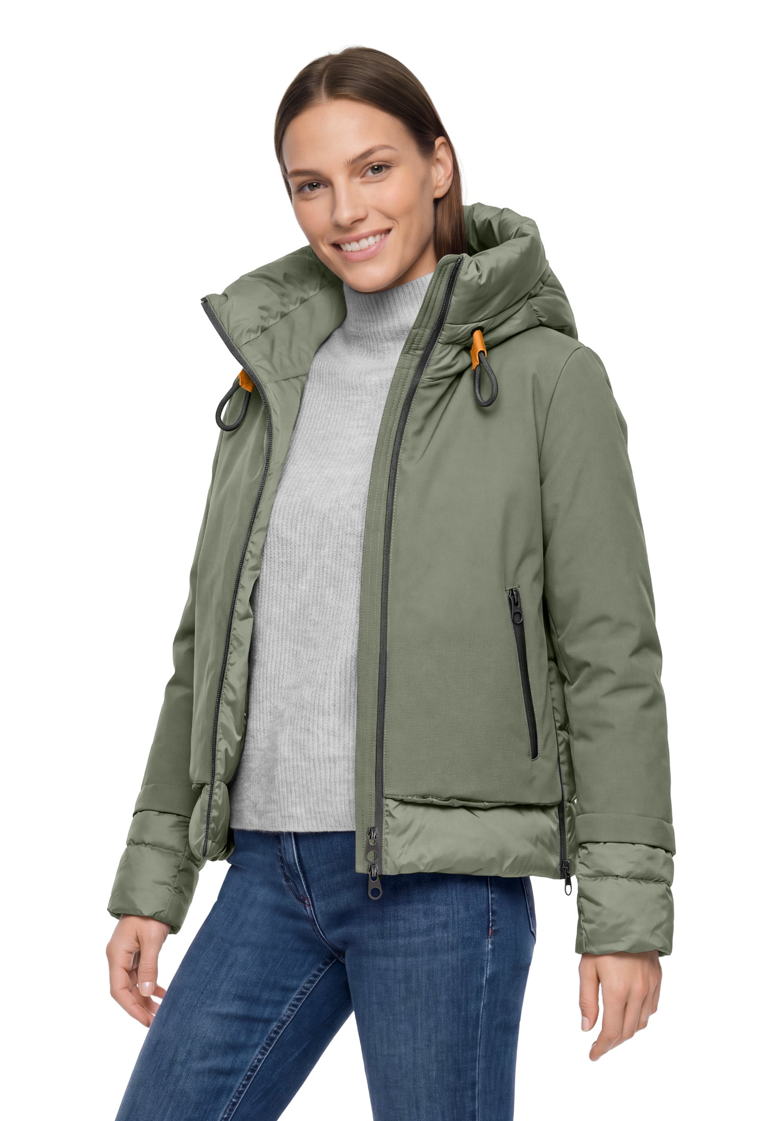 Image of Gil Bret Steppjacke mit Kapuze mit Kapuze und Kordelzug