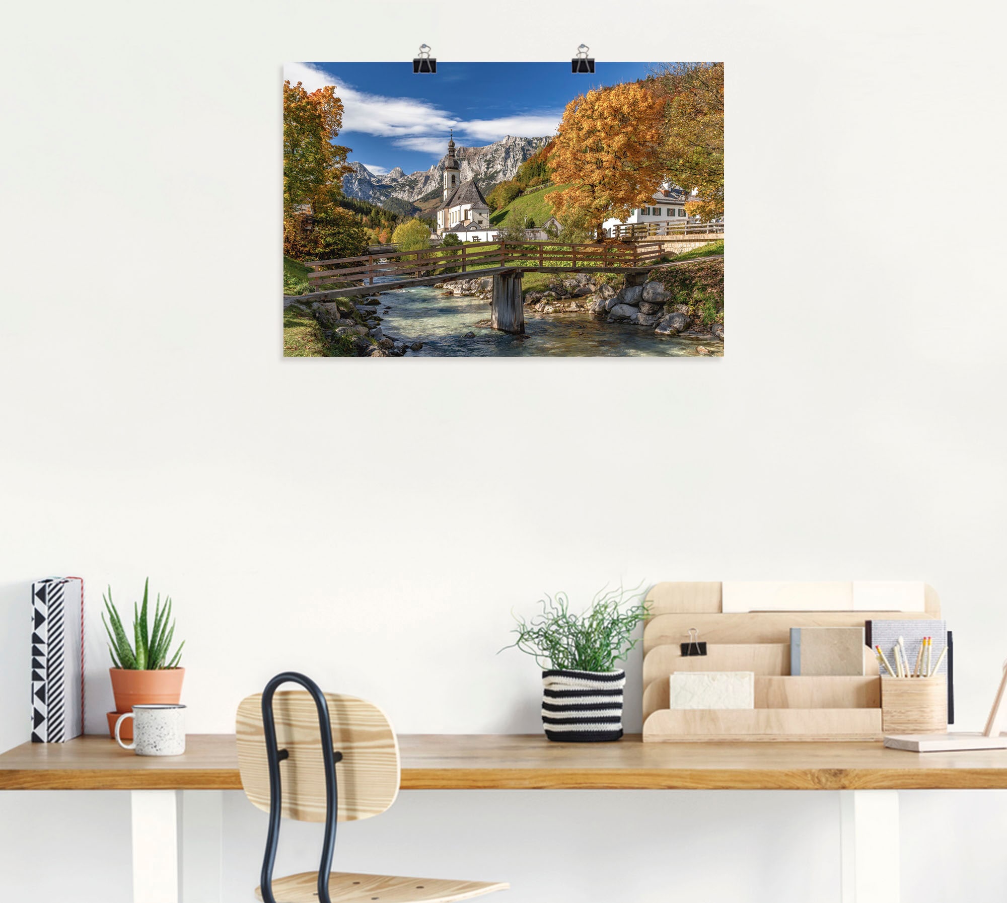 Artland Wandbild »Herbst im Berchtesgadener Land«, Berge & Alpenbilder, (1 St.), als Alubild, Leinwandbild, Wandaufkleber oder Poster in versch. Grössen