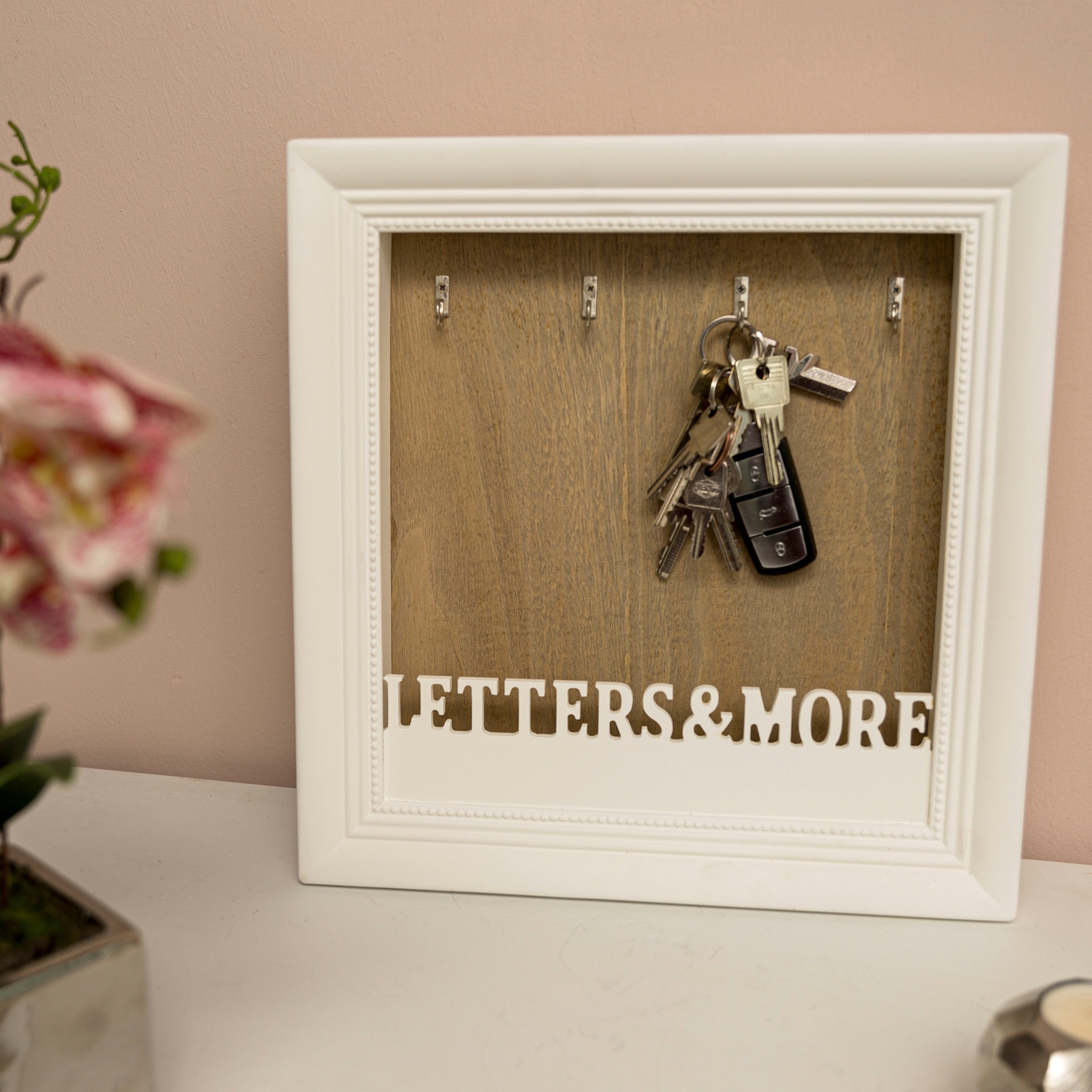 Image of Myflair Möbel & Accessoires Schlüsselkasten »Hosanna, weiss«, Schlüsselbrett, mit 4 Haken & Ablage bei Ackermann Versand Schweiz