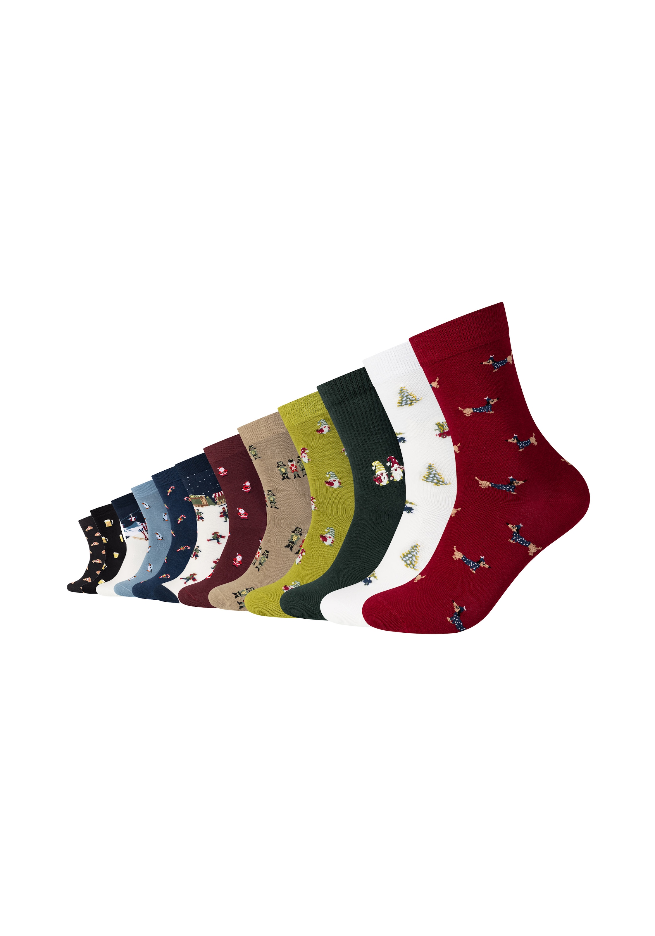 Flip Sox Socken 12 Paar,  mit Motivsocken, aus gekämmter Baumwolle