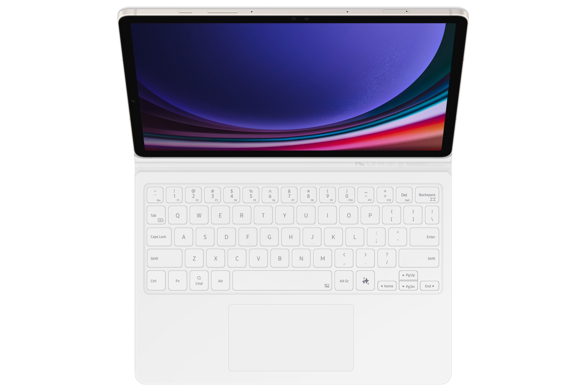 Samsung Housse pour tablette »Book Cover Keyboard für Galaxy Tab S9 | S9 FE | S10 FE« Tastatur Cover, Schutzhülle, Tablethülle, Case, Schutzcase, stossfest