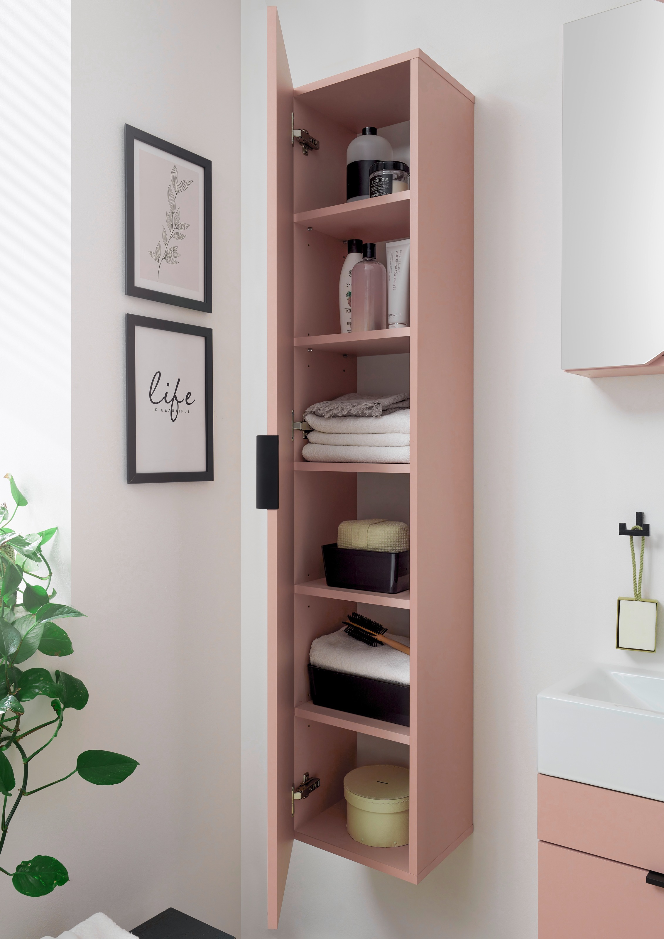 BASIC by Balculina Armoire haute »Nancy BxHxT 30x150x25 cm« 1 cuis tlg. largeur 30 cm, suspendu