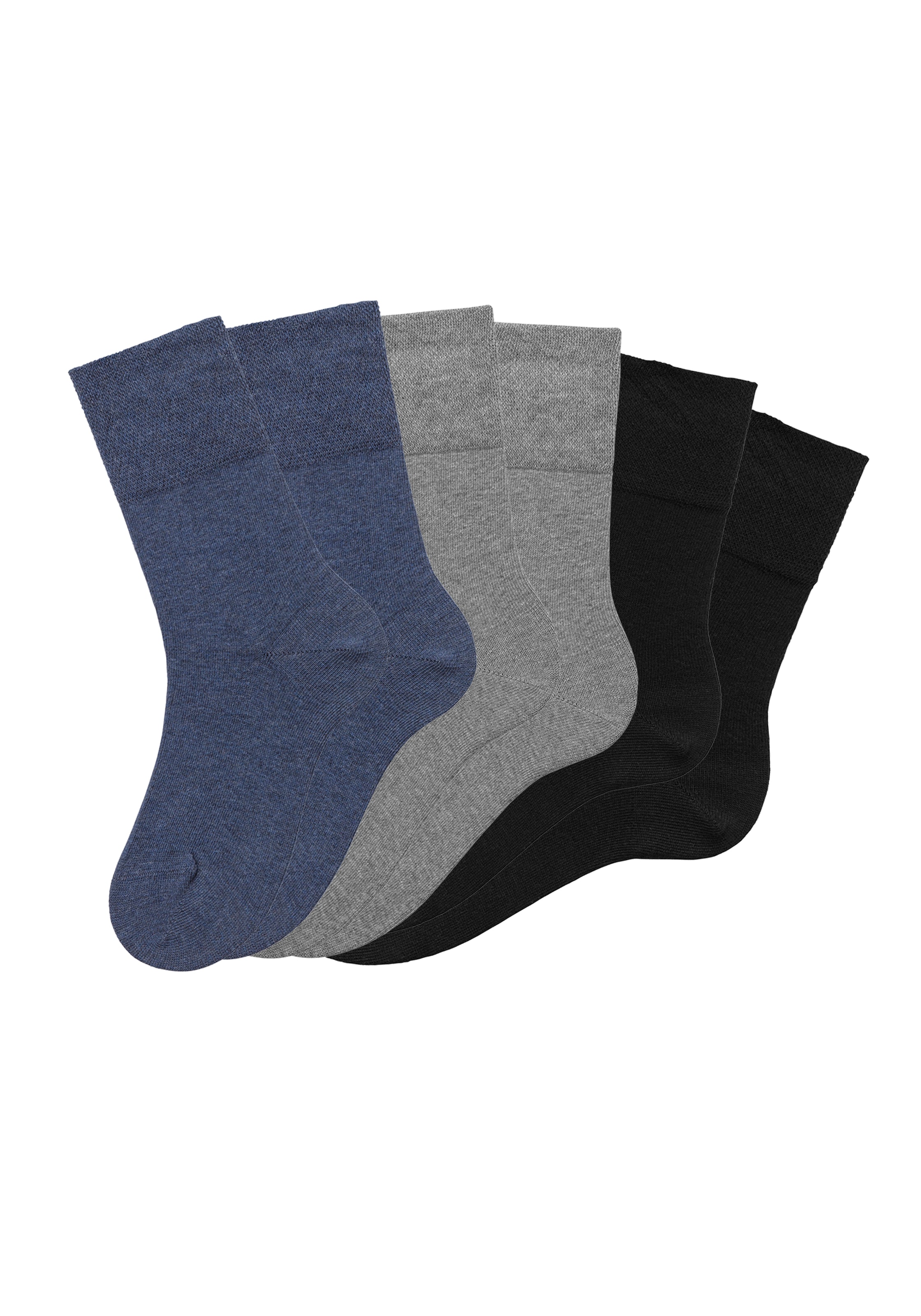 H.I.S Socken, (Set, 6 Paar), mit Komfortbund auch für Diabetiker geeignet