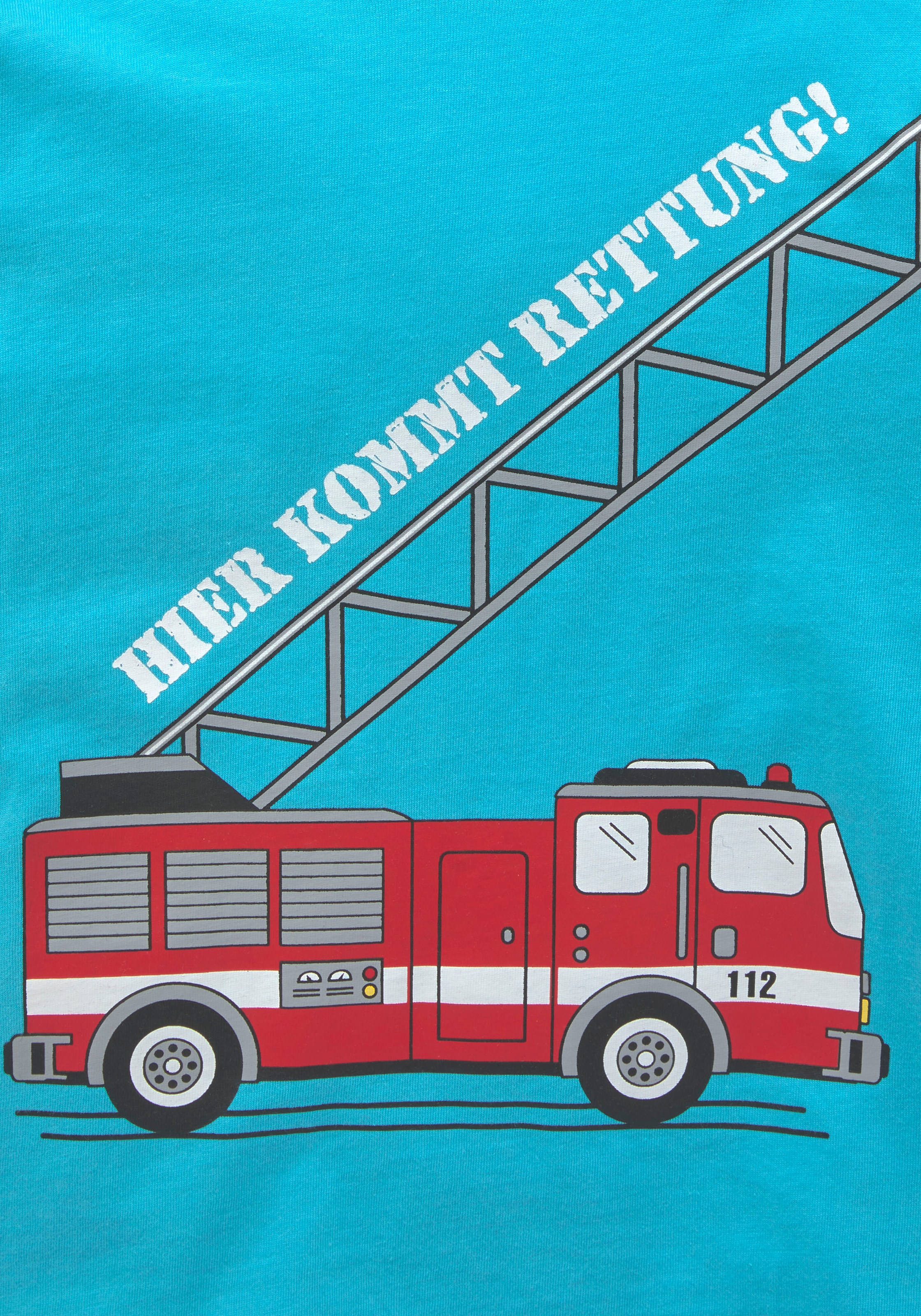 ✌ KIDSWORLD Feuerwehr ligne en Acheter KOMMT »HIER Langarmshirt RETTUNG«