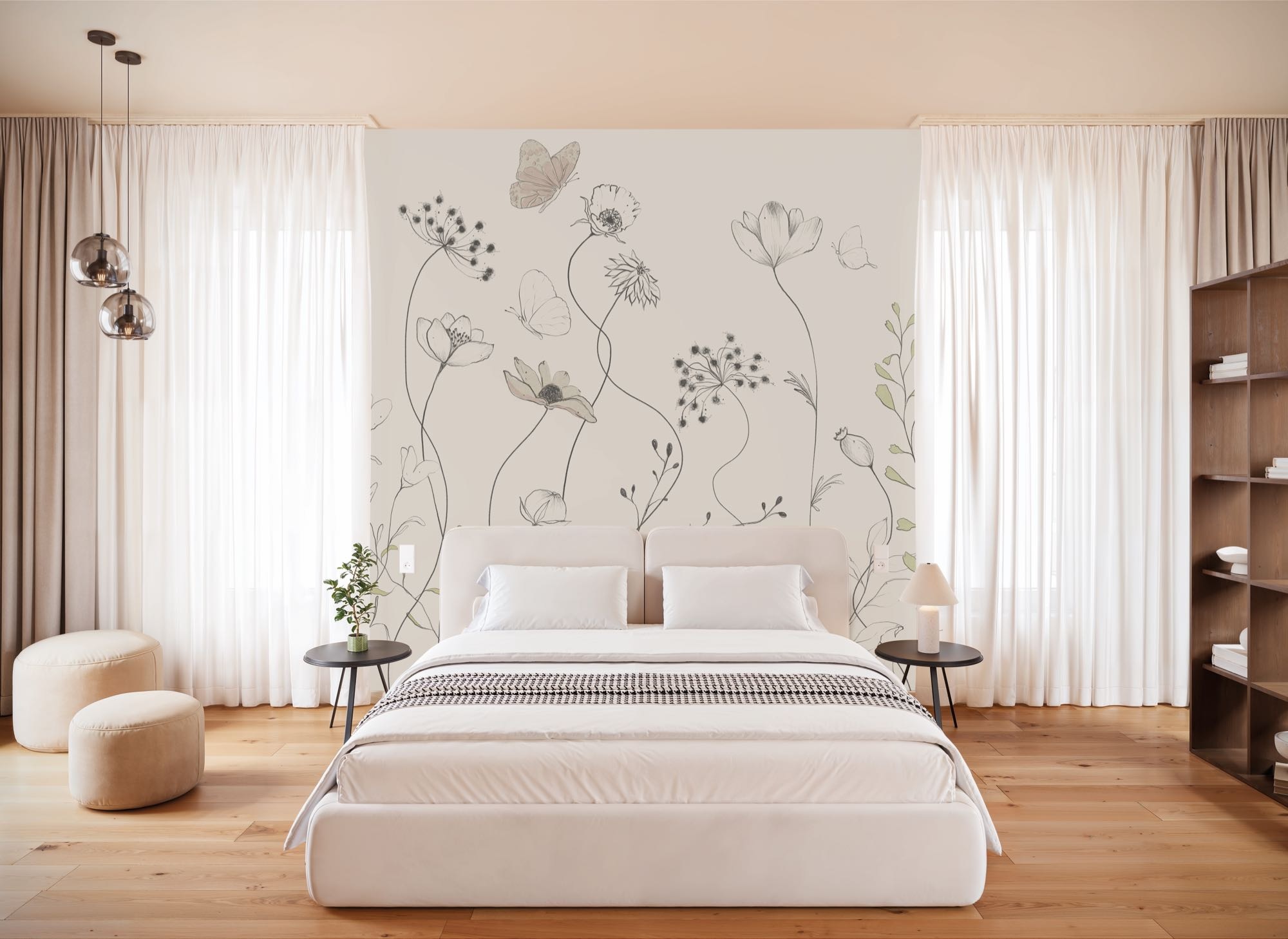 Image of Komar Fototapete "Vlies Fototapete - Easy Breezy - Grösse 200 x 250 cm" Motiv bedruckt glatt