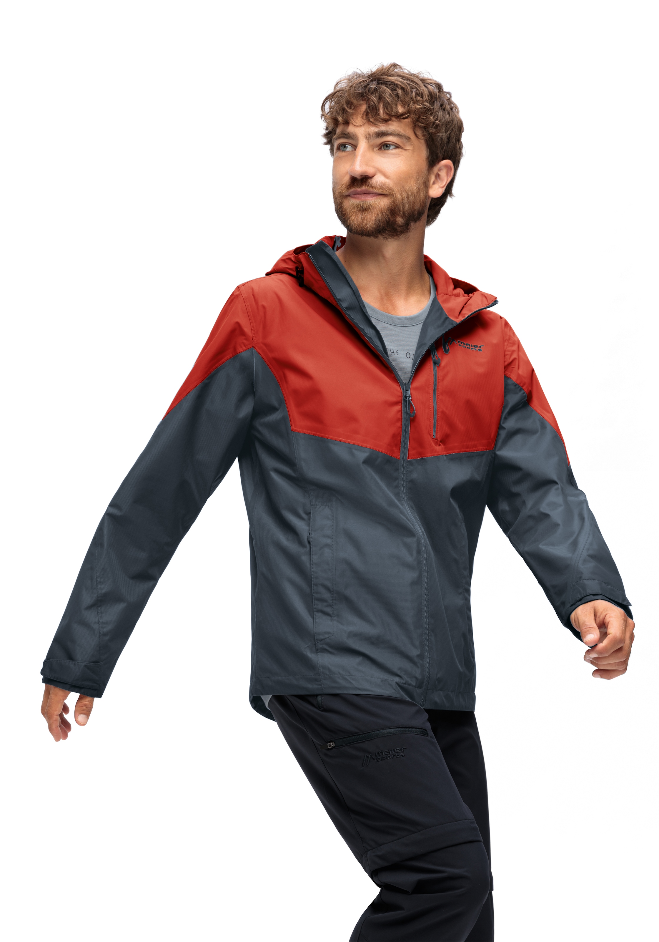 Maier Sports Outdoorjacke »Schlufterkopf M«, Herren Jacke wasserdicht, Funktionsjacke 3 Taschen aussen + Innentasche