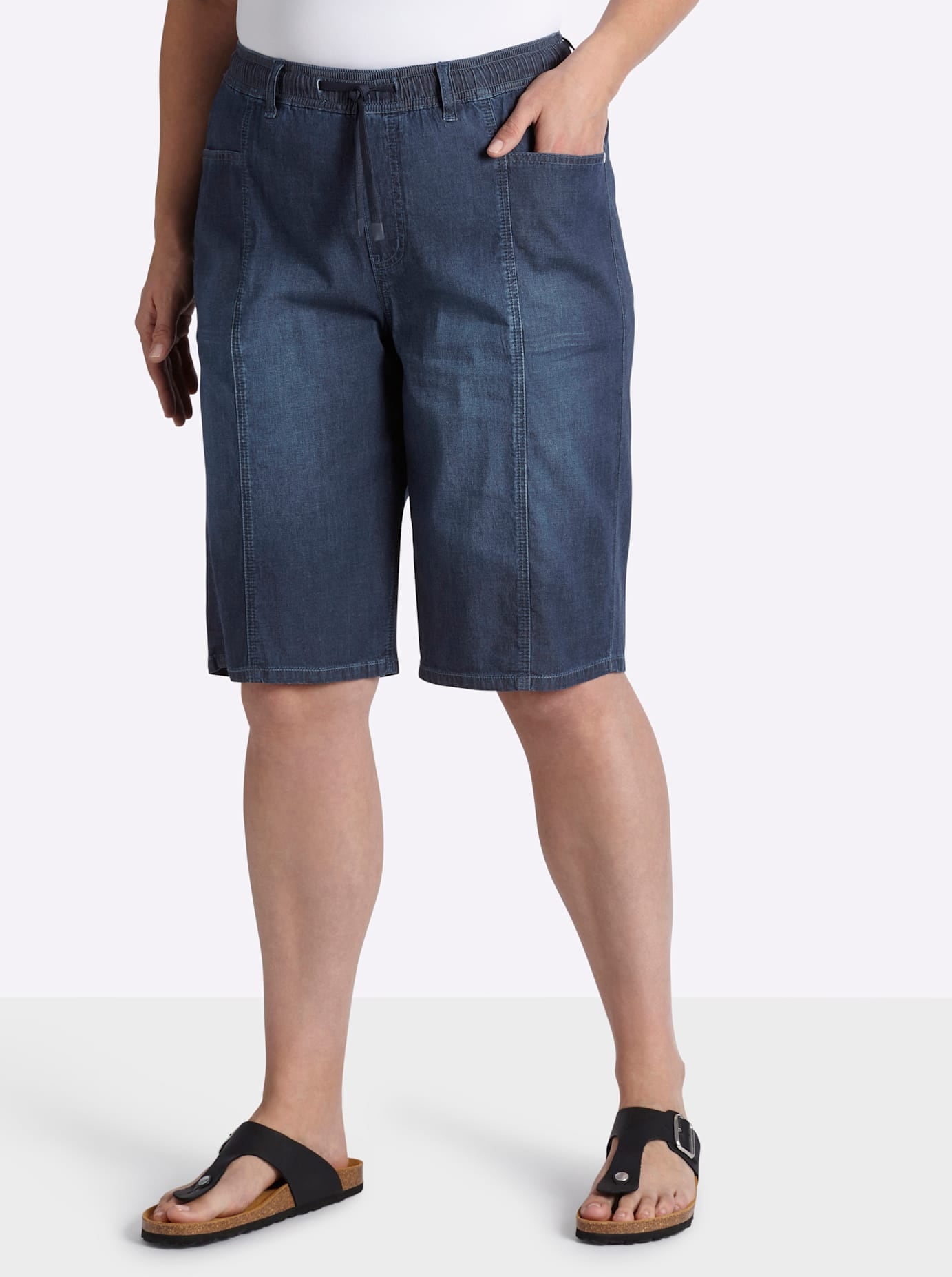 Image of Sheego Jeansbermudas 1