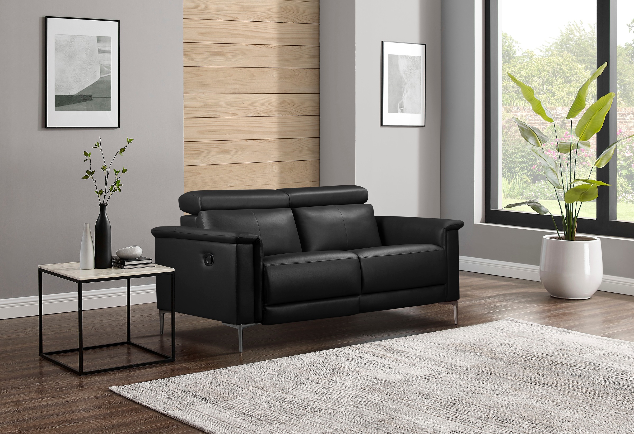 Places of Style 2-Sitzer »Lund«, manueller od. elektrischer Relaxfunktion und USB-A