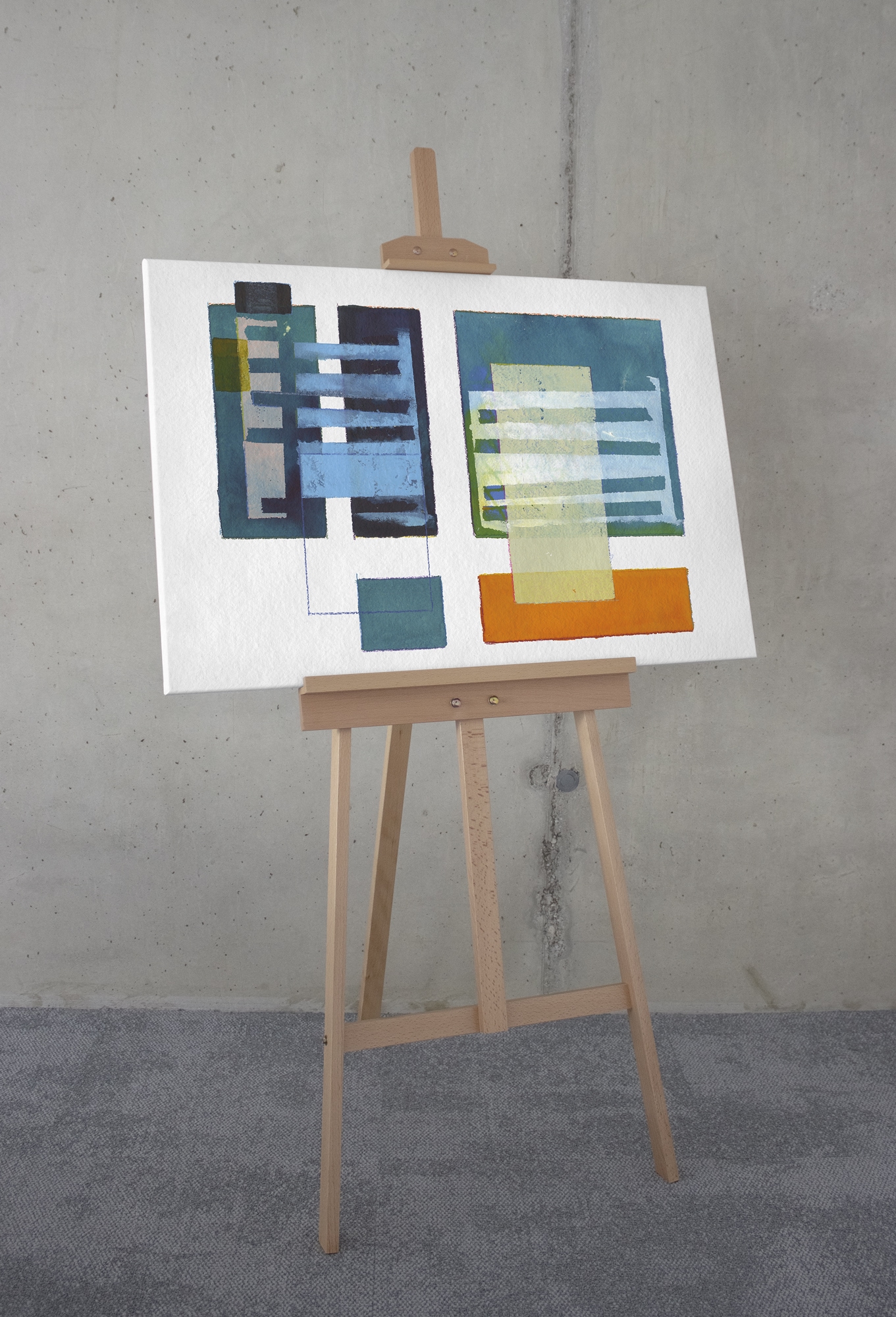 Komar Tableau sur toile »Assembling a Network - Grösse 60 x 90 cm« 1 cuis tlg. Keilrahmenbild mi Echtholzrahmen