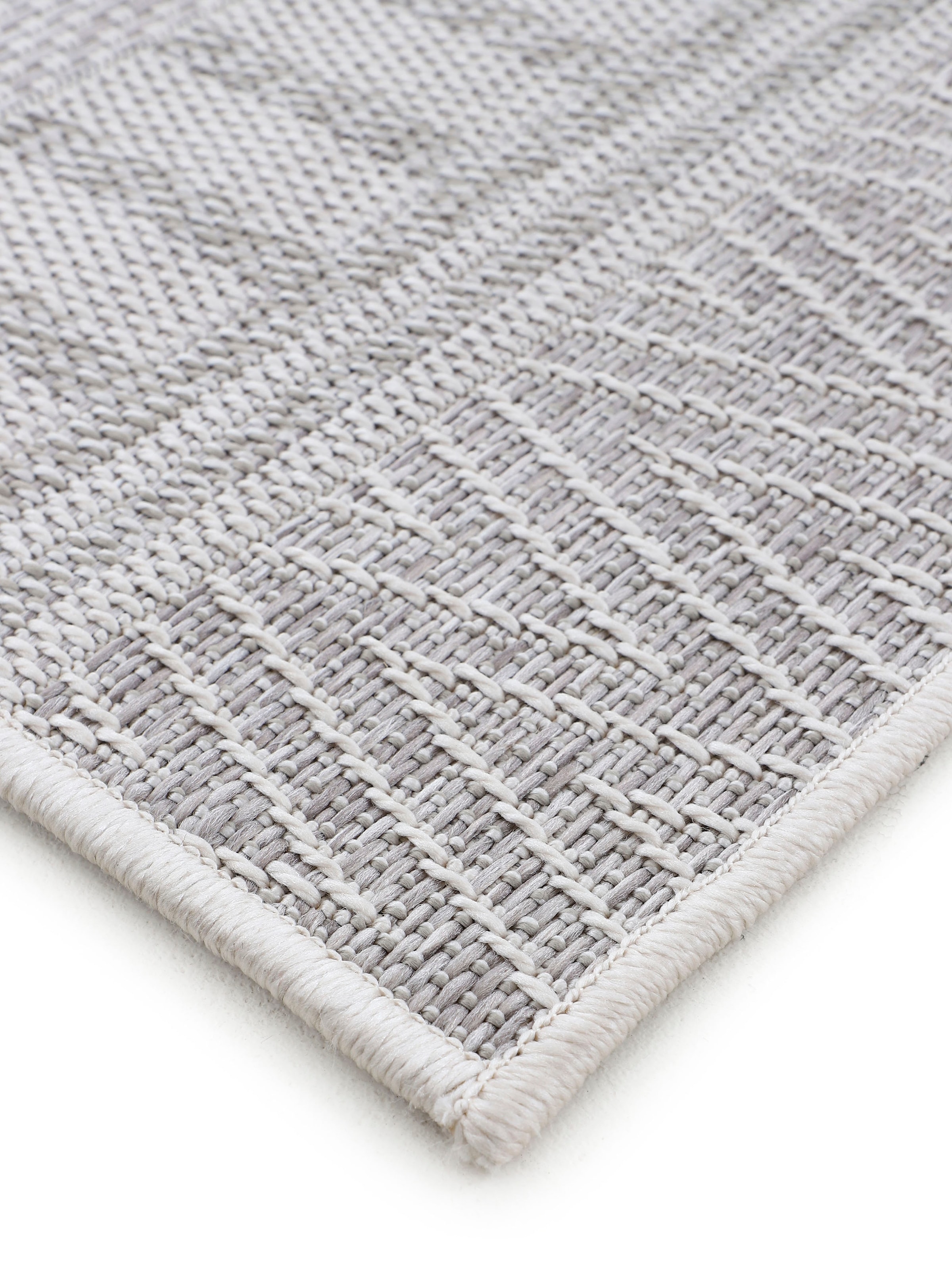 carpetfine Teppich »Boho 100« rund 4 mm Höhe robustes Flachgewebe, Sisal Optik, UV-beständig, Aussenbereich