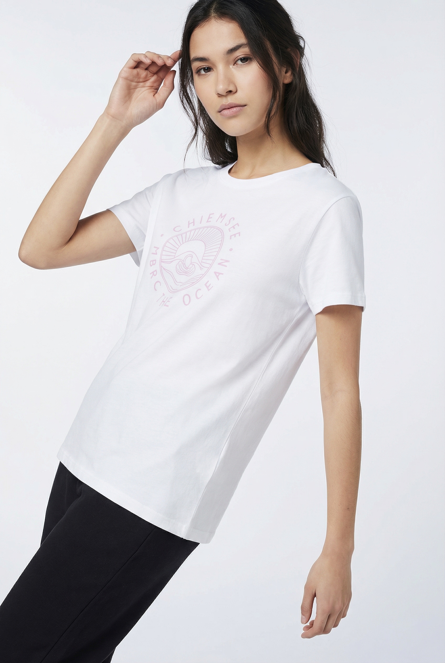 Image of Chiemsee T-Shirt Packung, 2 figurbetonte Passform, Kurzarm, mit Frontdruck, Rundhalsausschnitt
