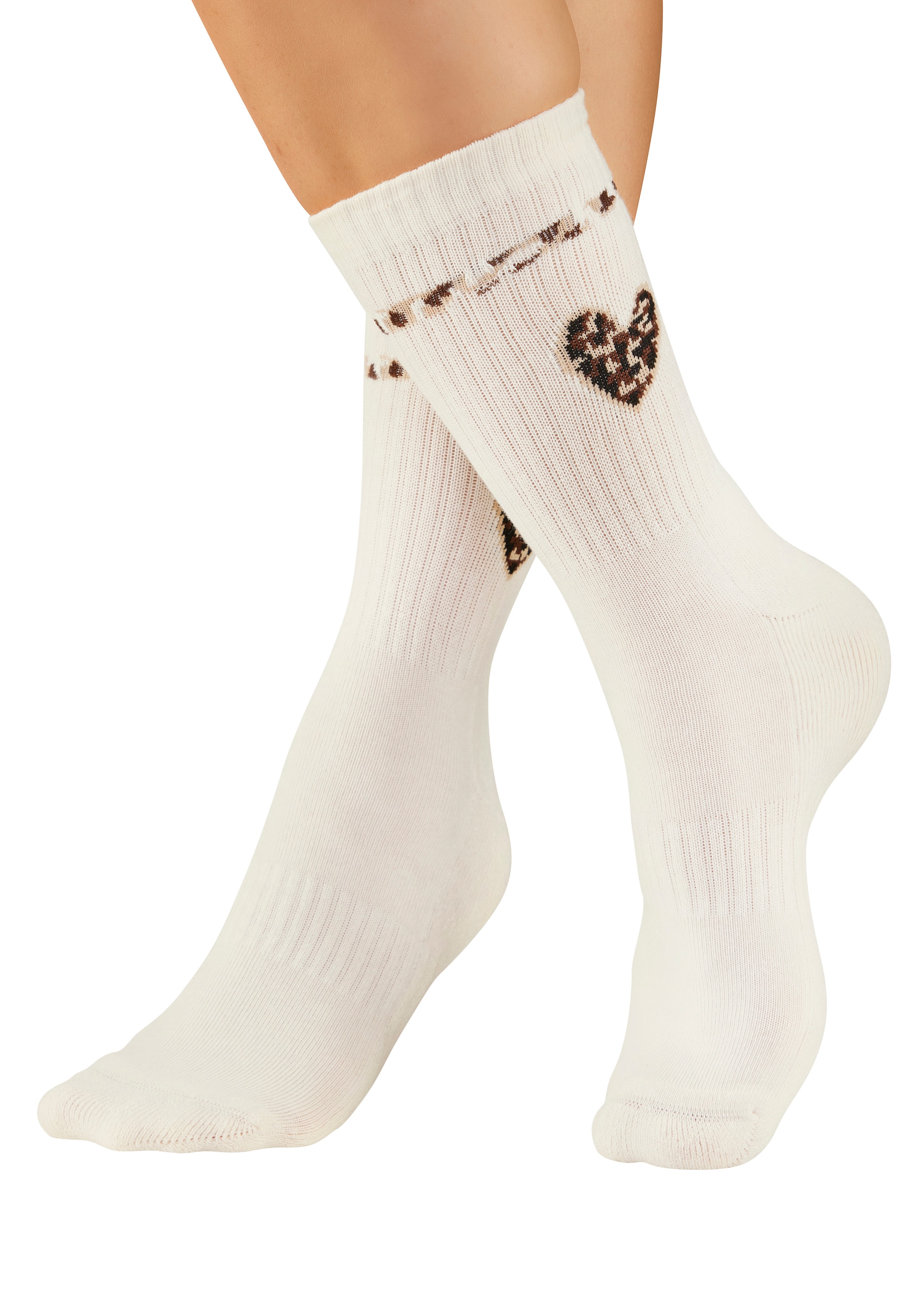 Buffalo Tennissocken »Damen Fussfrottee Sportsocken; modisch« Packung, 5 Paar tlg. in unterschiedlichen Animal Muster Designs