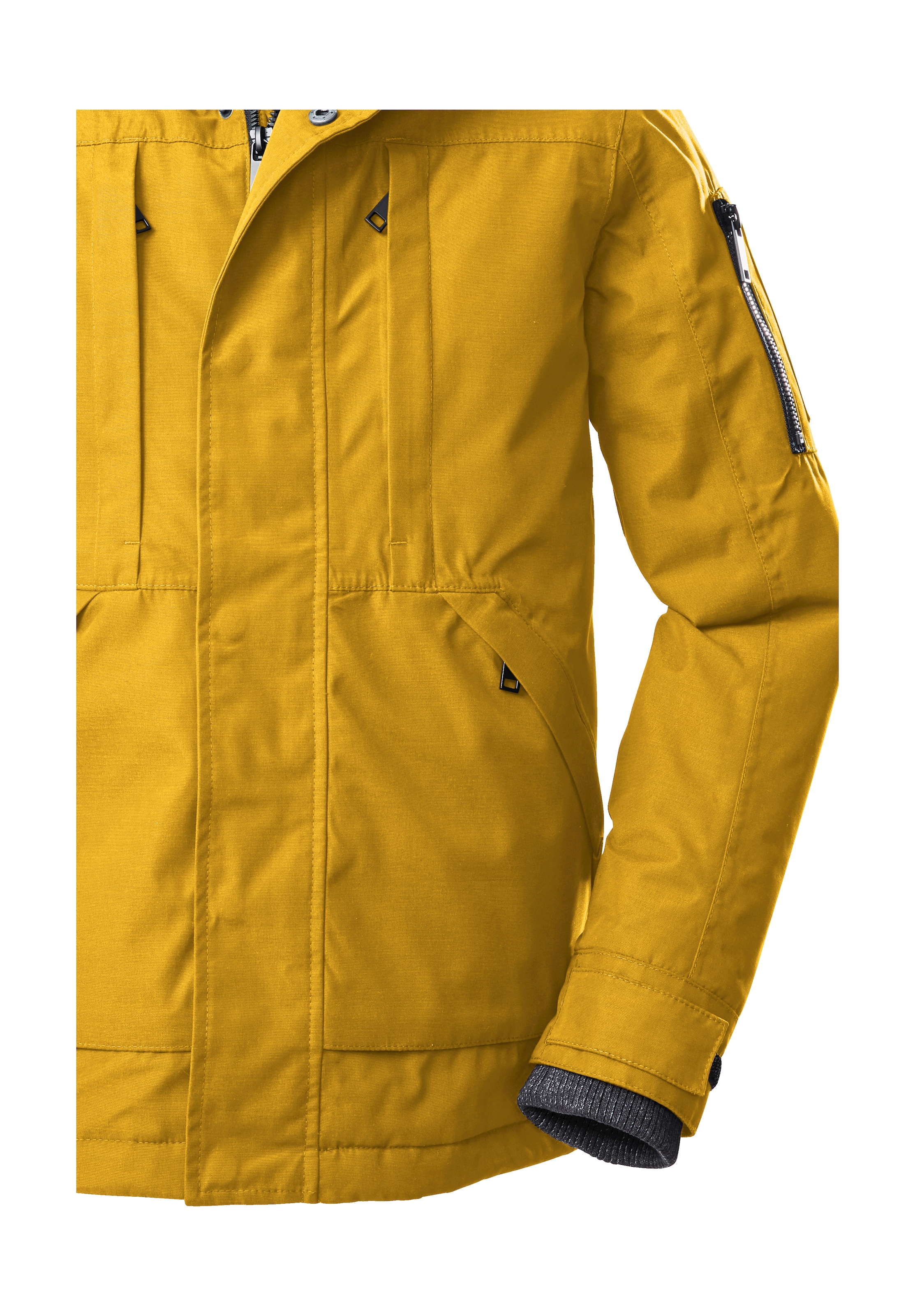 Killtec Outdoorjacke »KOW 189 BYS JCKT«, Wasserdicht, winddicht, warmes Teddyfutter, verstellbare Details