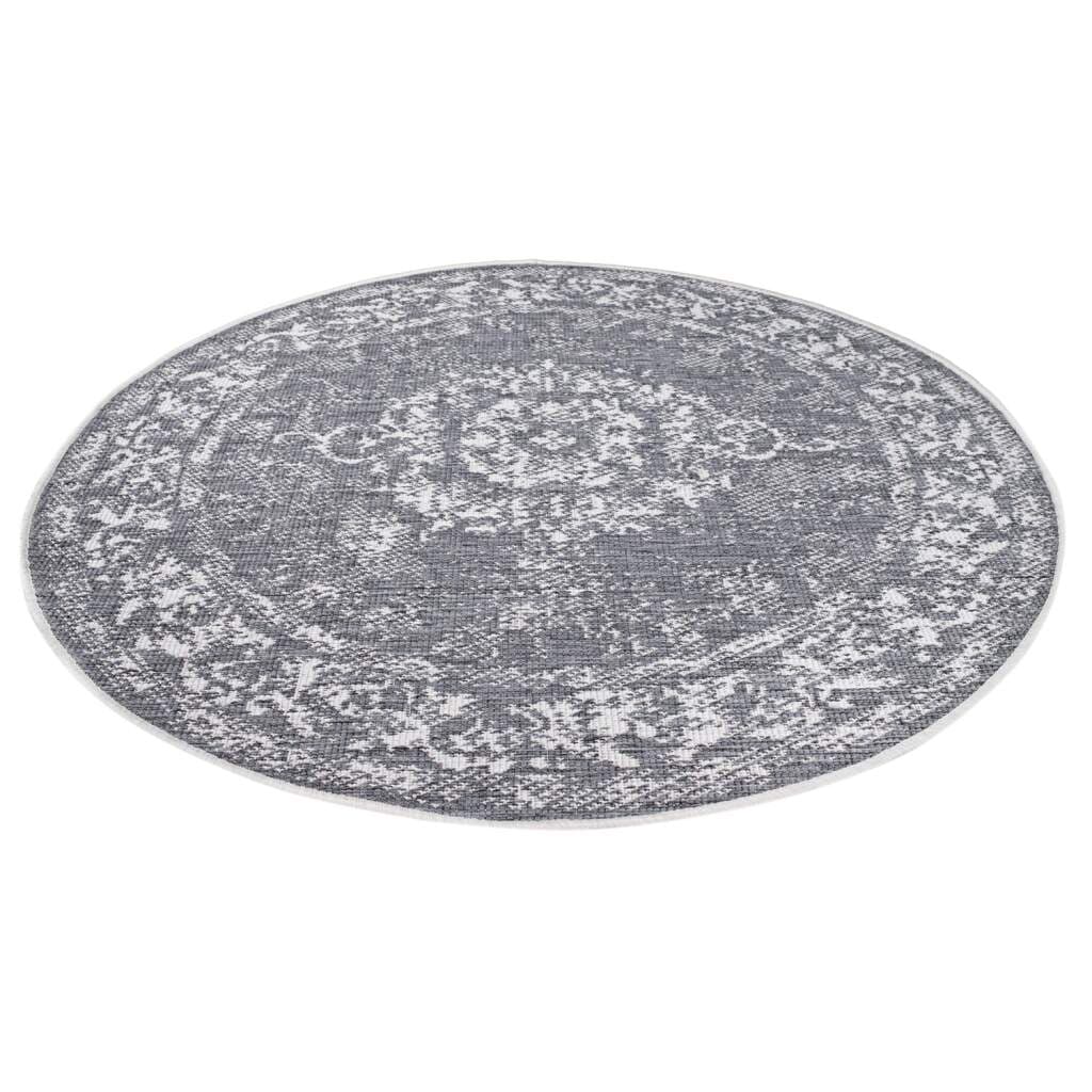Carpet City Outdoorteppich »DUO RUG 5577« rund 5 mm Höhe Wendeteppich Wetterfest In- & Outdoor, Balkon, Terrasse, Wohnzimmer