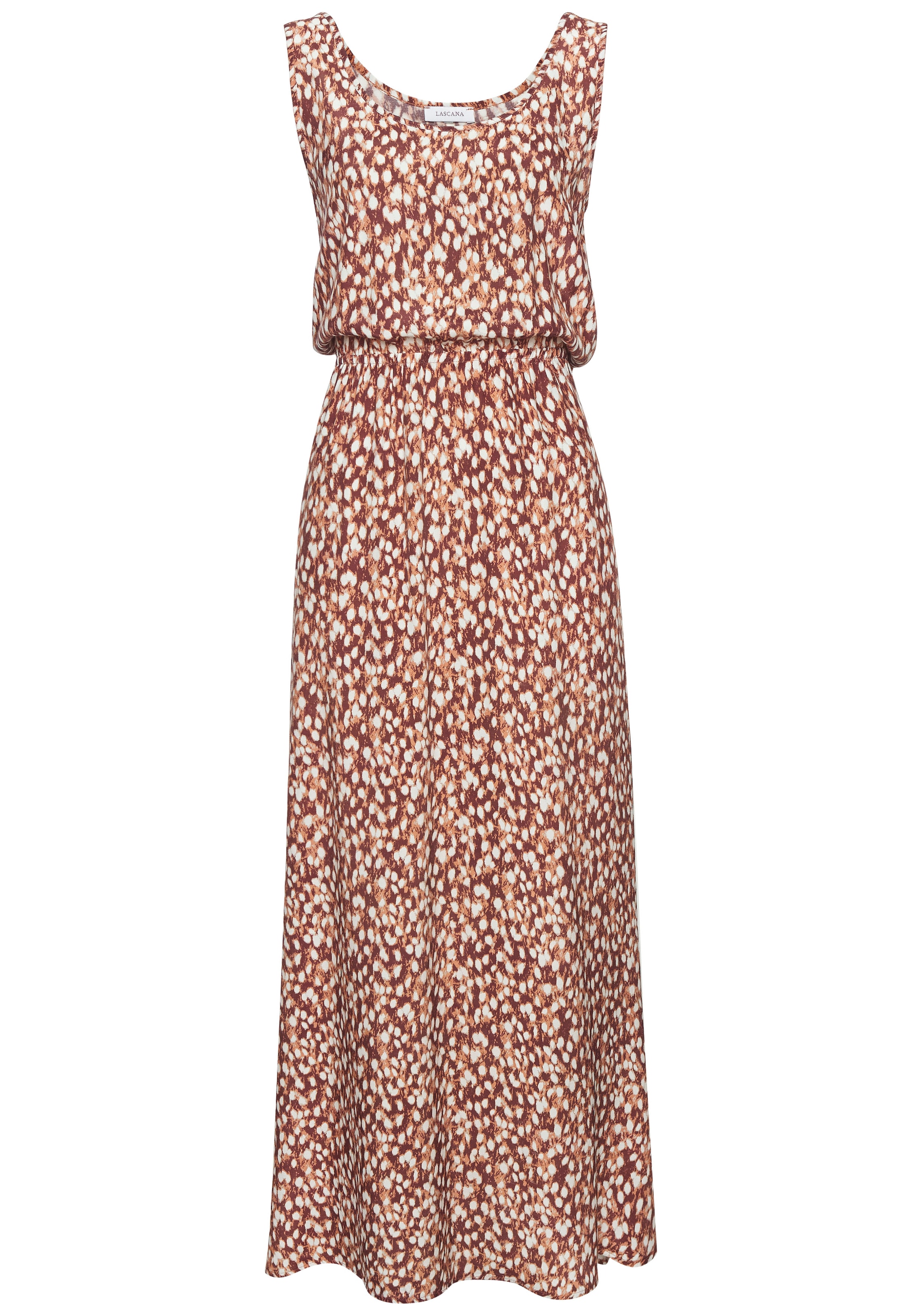 Vivance Maxikleid, mit tiefem Rückenausschnitt, Druckkleid, Damen Kleid lang