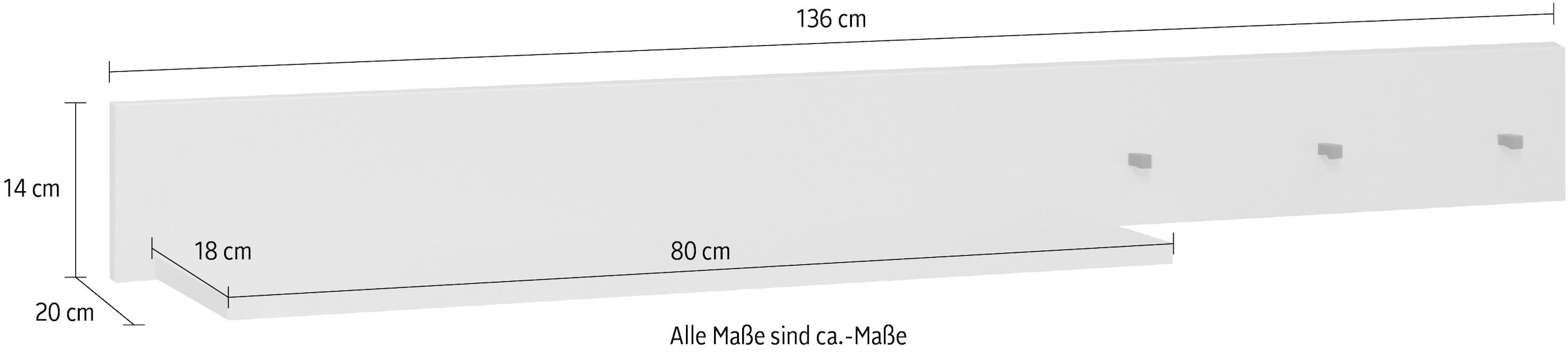 Mäusbacher Hängeregal