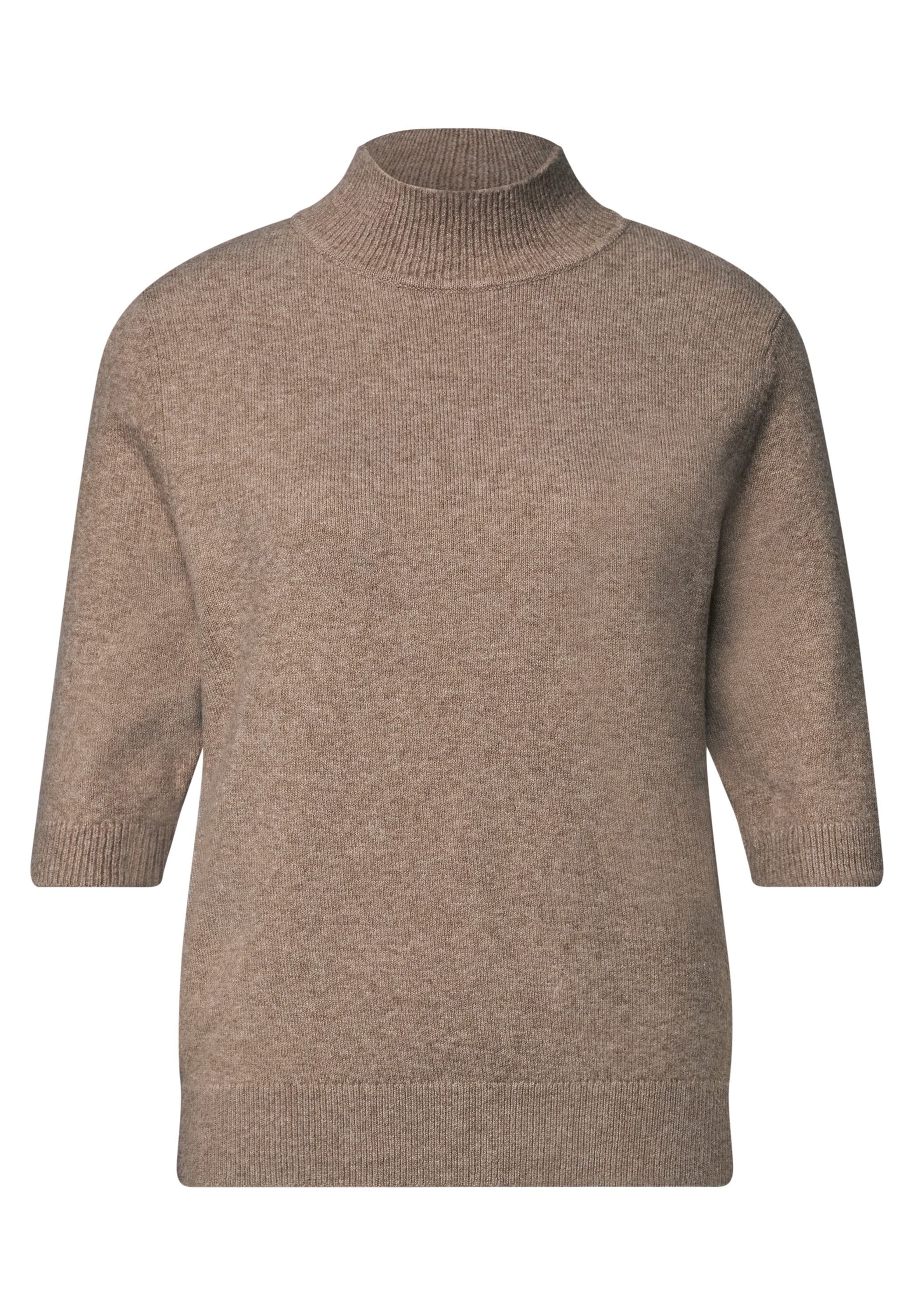 STREET ONE Strickpullover Halbarm-Pullover mit Turtle Neck