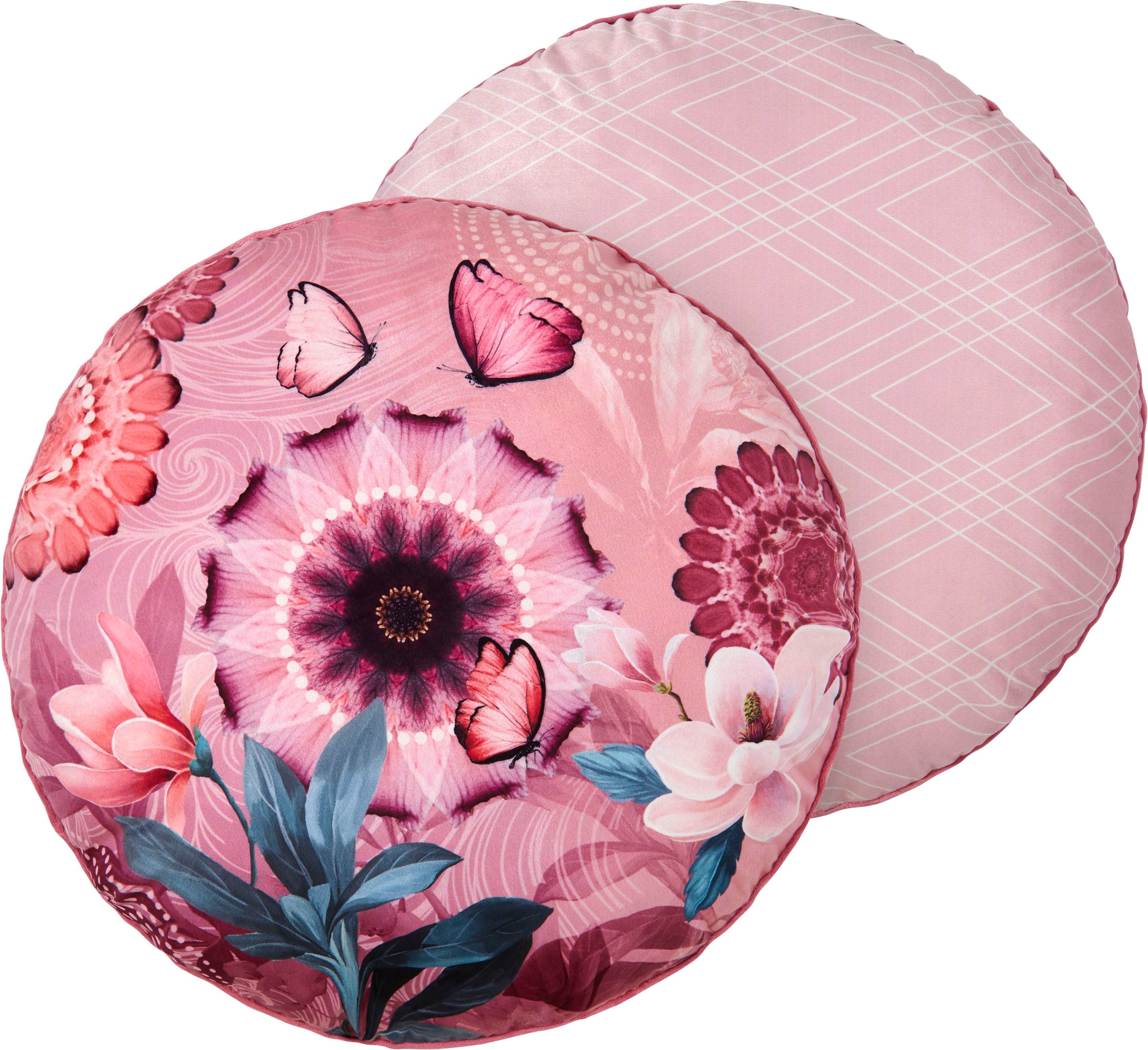 Image of hip Dekokissen »Skylar«, (1 St., 1 55 cm rund Dekokissen - Mit biese), Mandala bei Ackermann Versand Schweiz