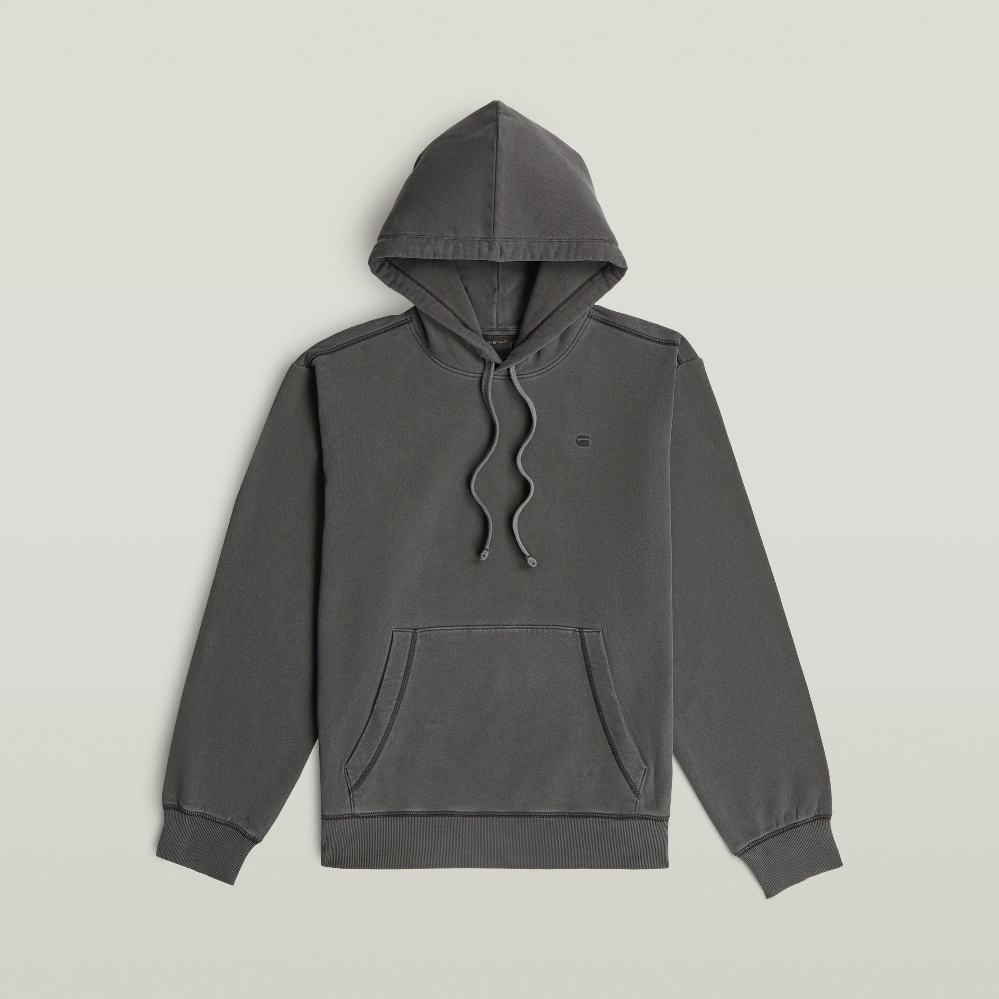 Image of G-STAR Hoodie "Modern washed hdd sw ls", mit Rippbündchen, Baumwoll-Qualität