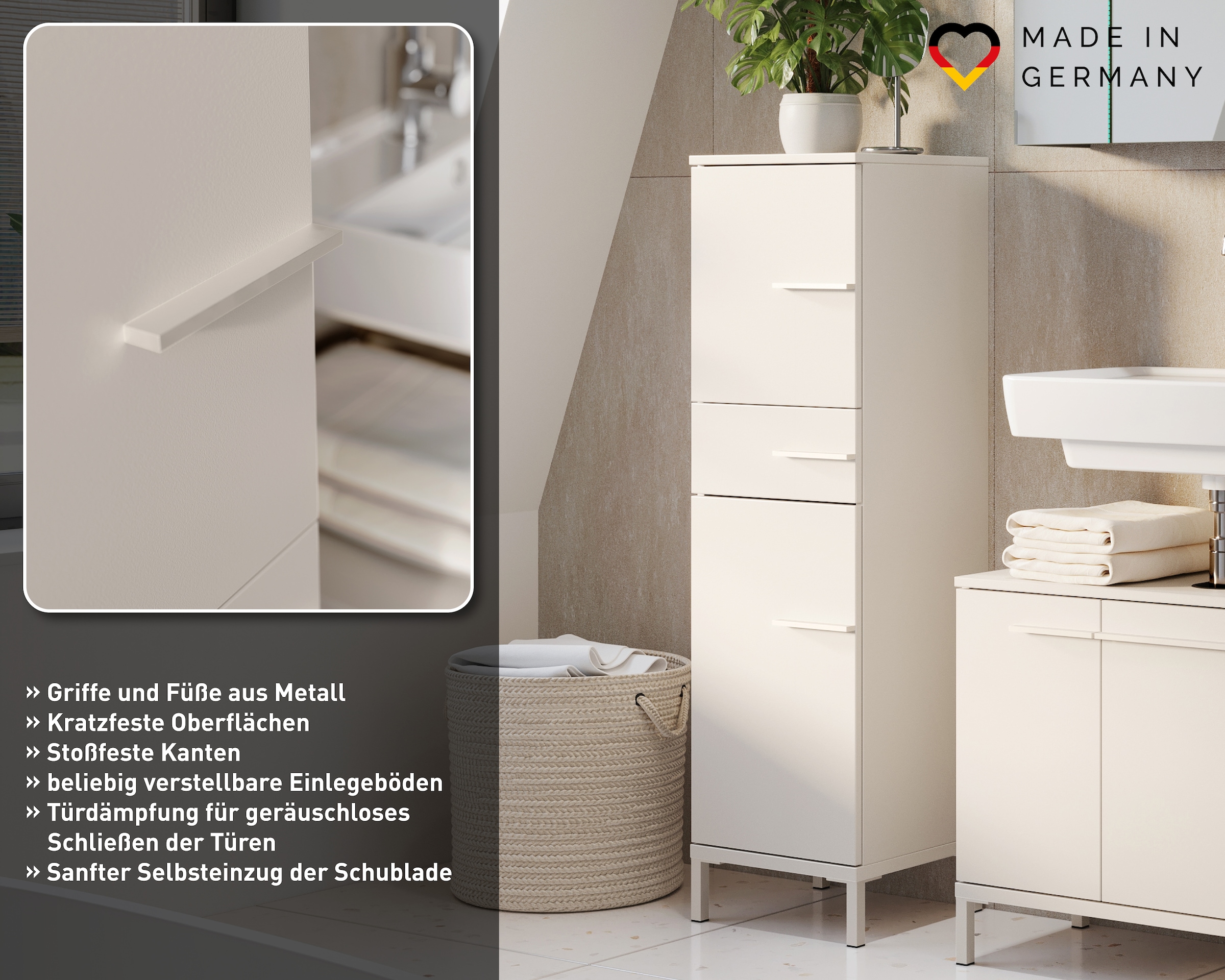 GERMANIA Badmöbel-Set »Laurino« 3 Stk. tlg.