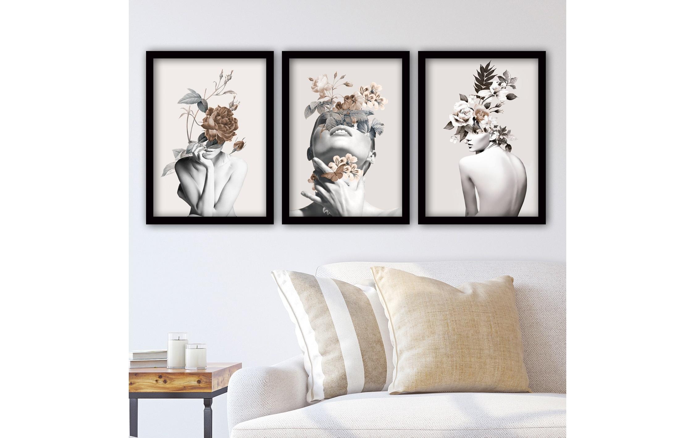   Fresque murale »Wallxpert Women 3 Stück, 35 x 45 cm«