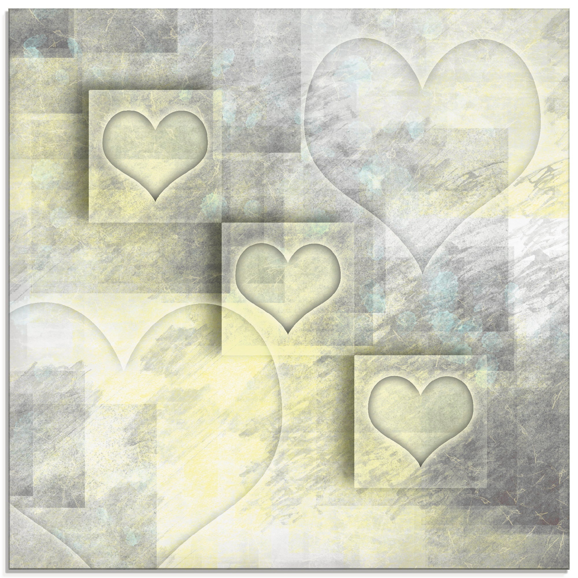 Image of Artland Glasbild »Digitale-Kunst Herzen«, Herzen, (1 St.) bei Ackermann Versand Schweiz