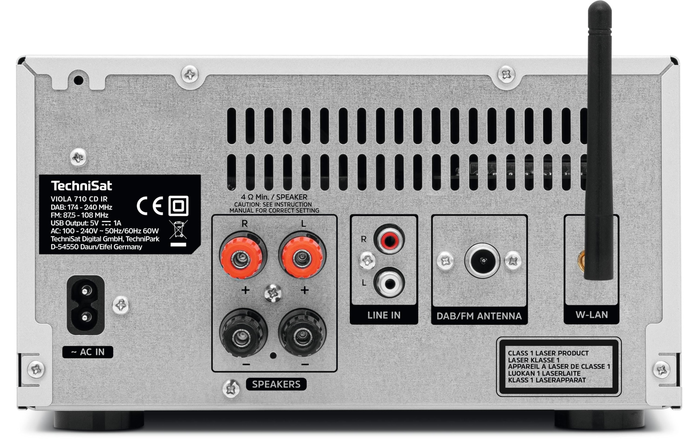 TechniSat Microanlage »Viola 710 CD IR«, (Bluetooth Digitalradio (DAB+)-FM-Tuner-Internetradio)