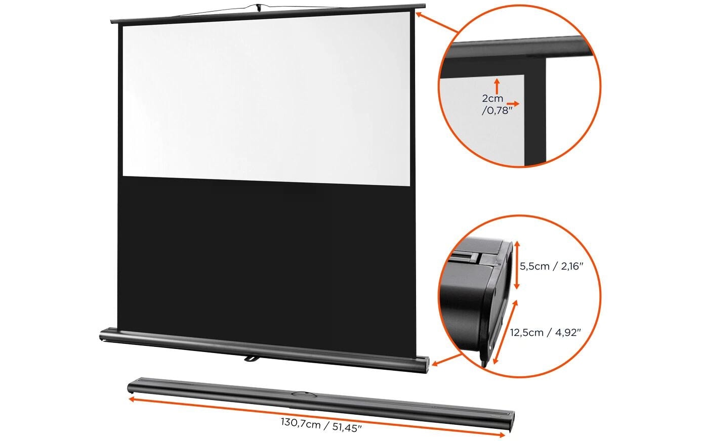 Celexon Rahmenleinwand »Ultramobil Pro 120x75cm«