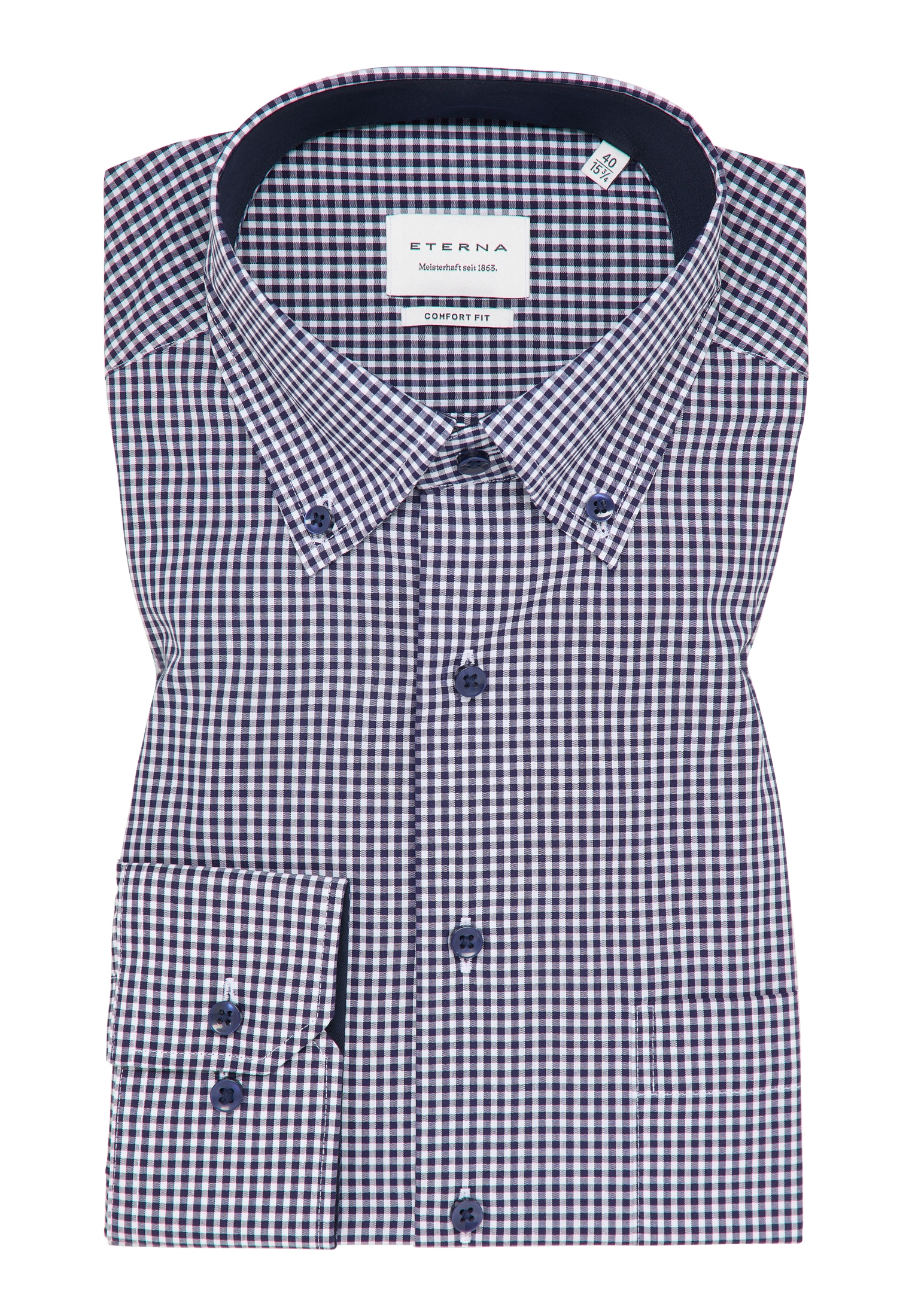 Eterna Langarmhemd »COMFORT FIT«, NON IRON (bügelfrei)