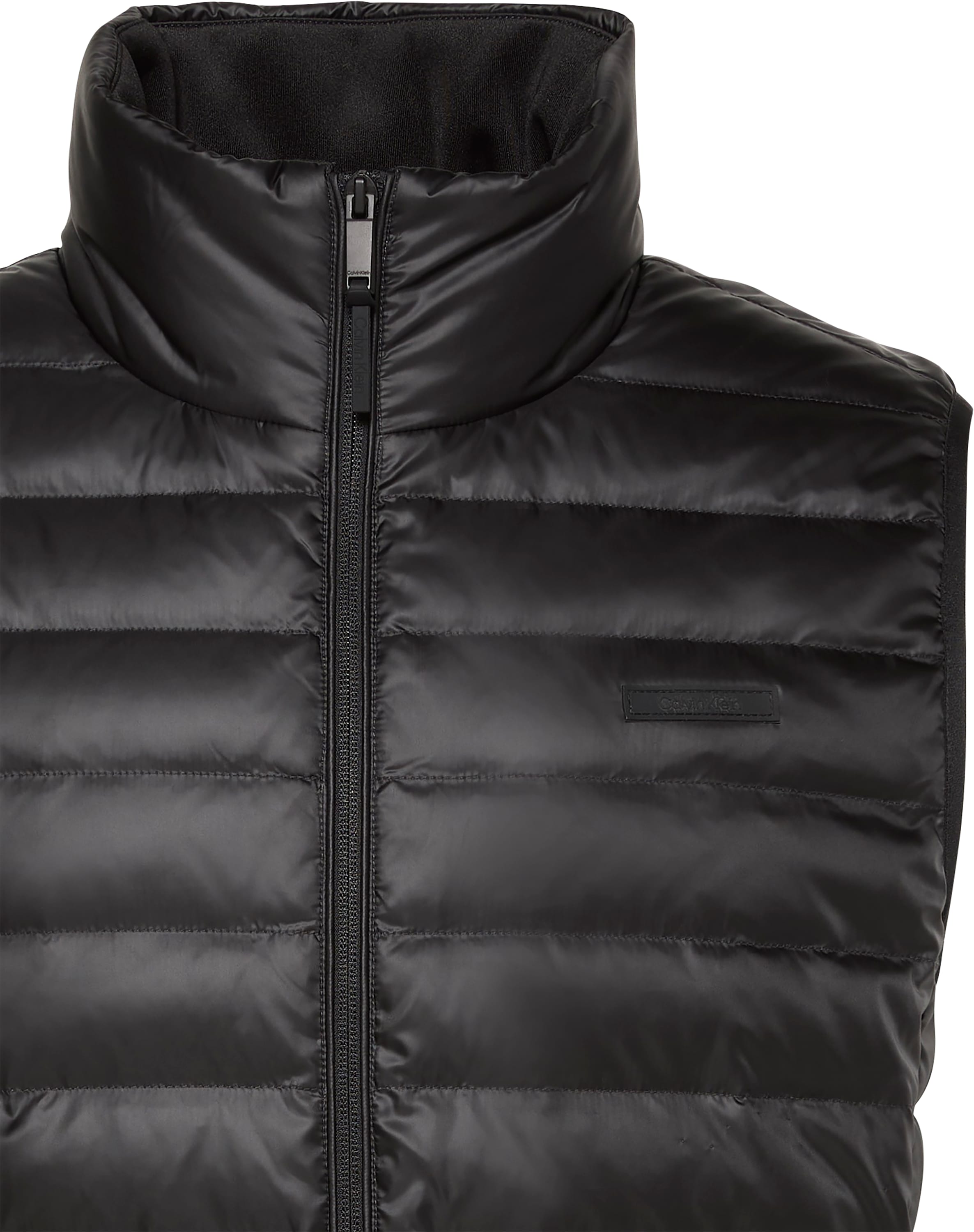 Calvin Klein Gilet matelassé »SLVLSS LT WT NYLON PUFFER VEST« Mit Rundhalsausschnitt