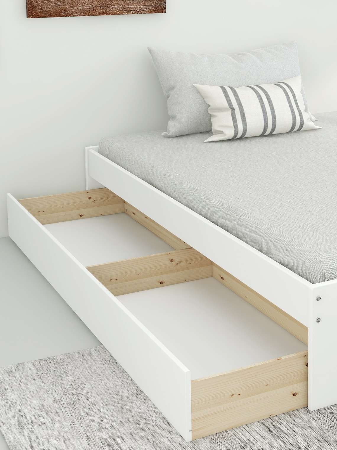 OTTO home Bett »Magdala«, (Breite/ Belastbarkeit: 120cm/200 KG, 90cm/ 100KG), aus MDF, Breite Liegefläche 140 cm, Bettkasten optional