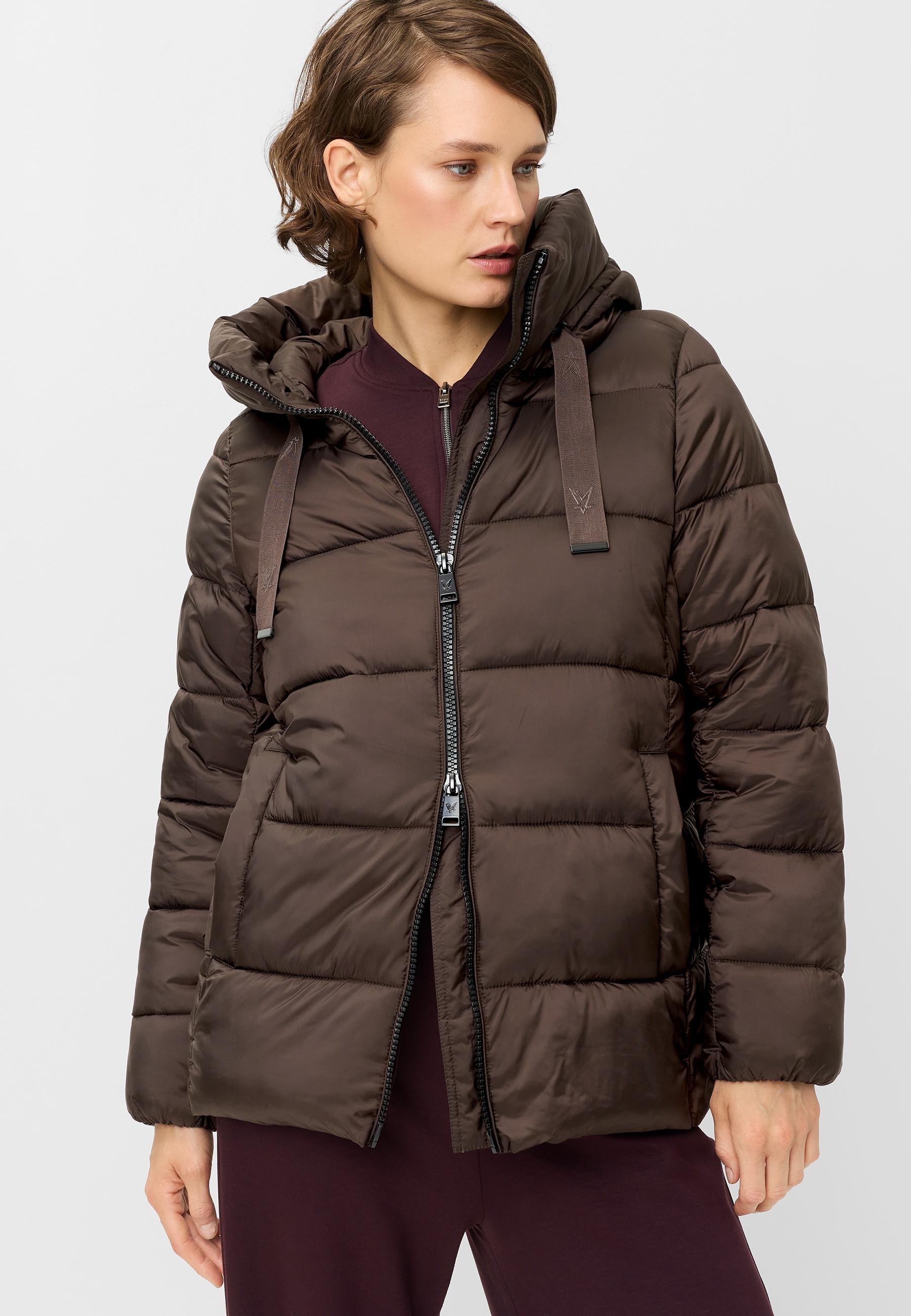 Image of Fuchs Schmitt Steppjacke mit Kapuze Kapuze mit Kordelzug, Regular Fit