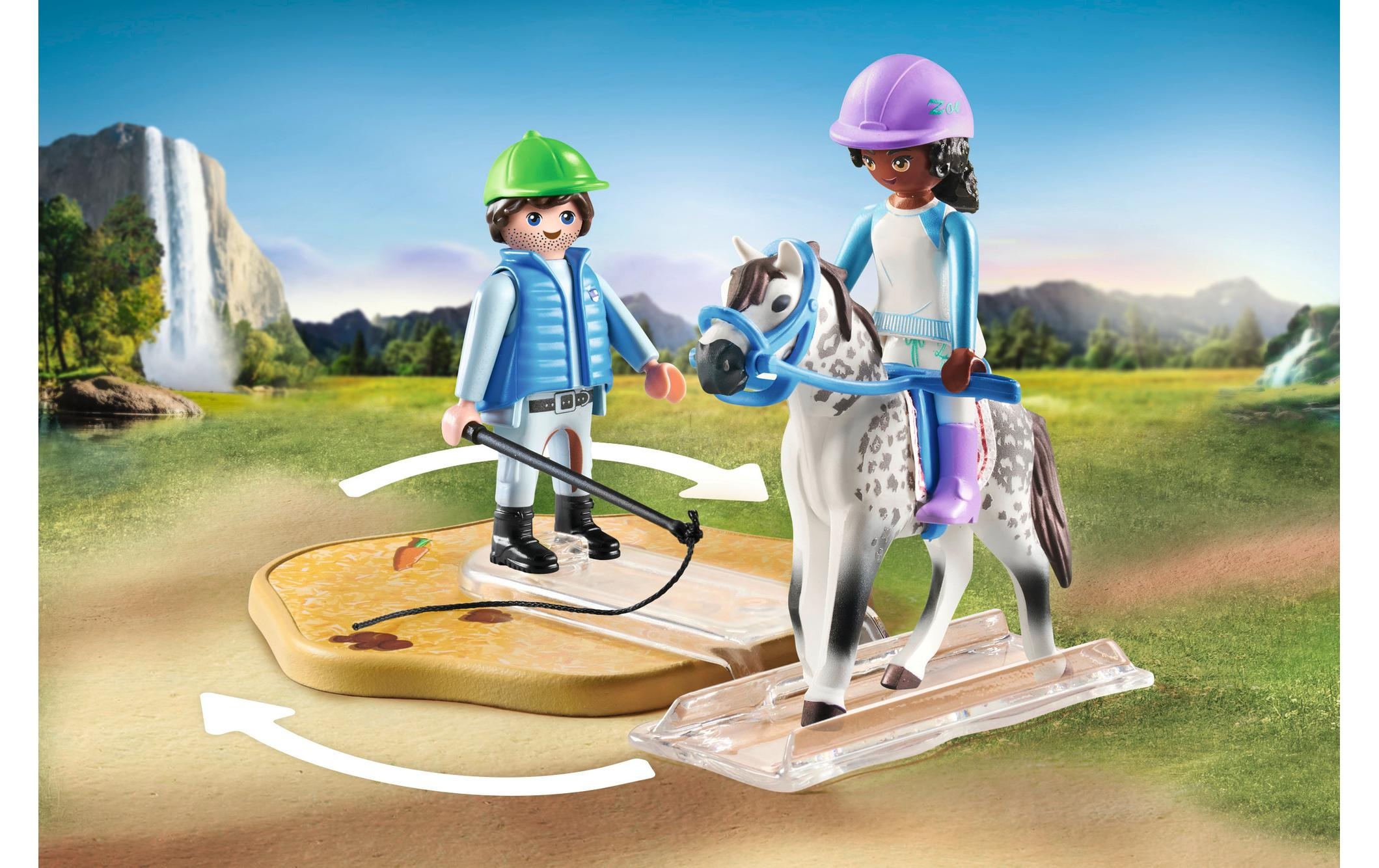 Playmobil® Spielbausteine »Horses of Waterfall Moderne Reitschule 71637«, (67 St.)