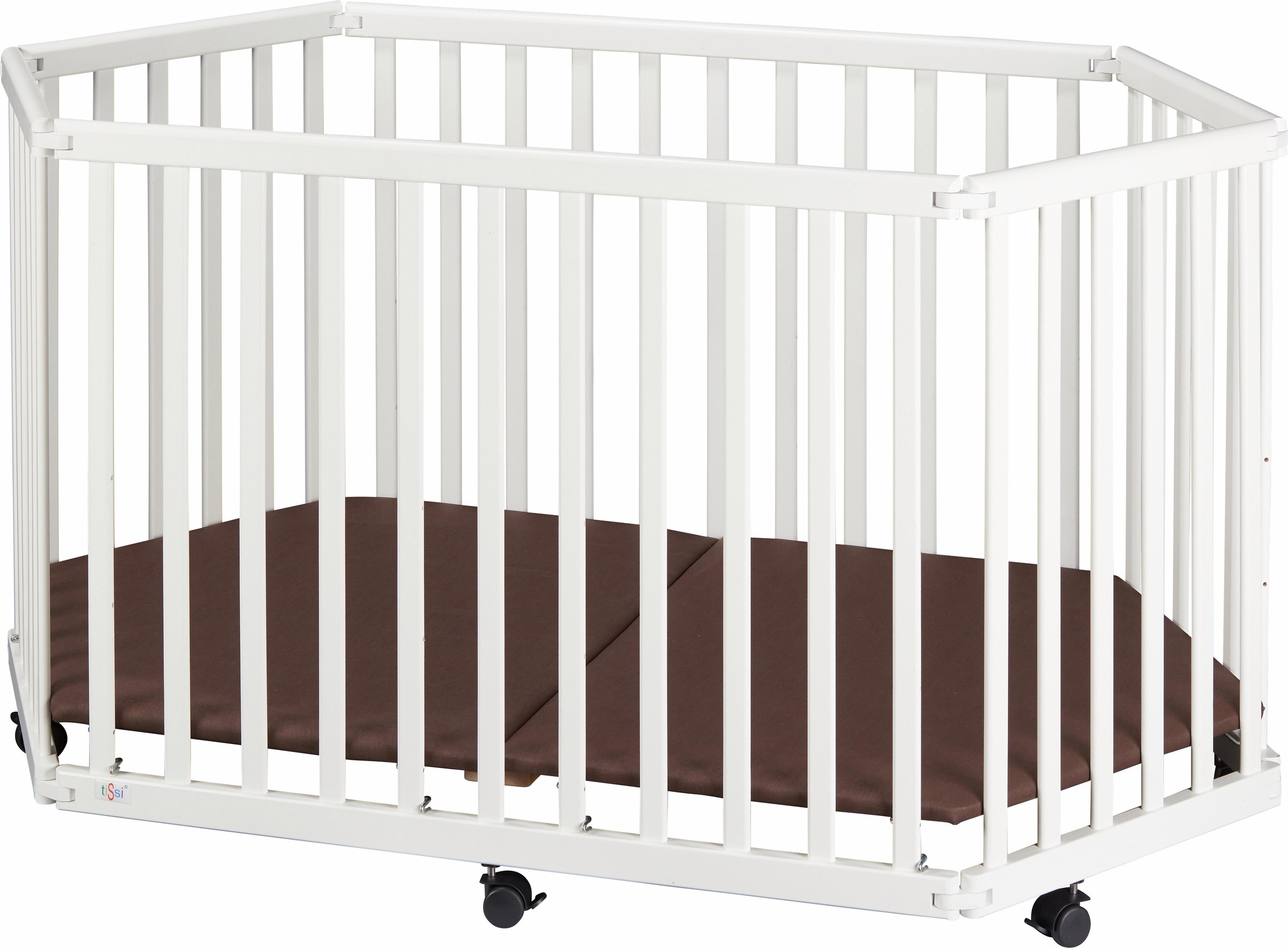 Image of tiSsi® Laufgitter »weiss, 6-eckig«, bis 25 kg, zusammenklappbar; Made in Europe bei Ackermann Versand Schweiz