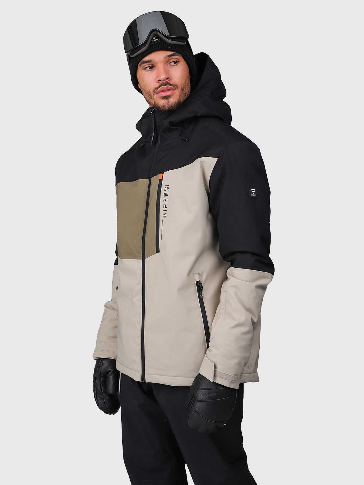 Brunotti Skijacke »Flynners Men Snow Jacket« 1 Stk. tlg. mit Kapuze