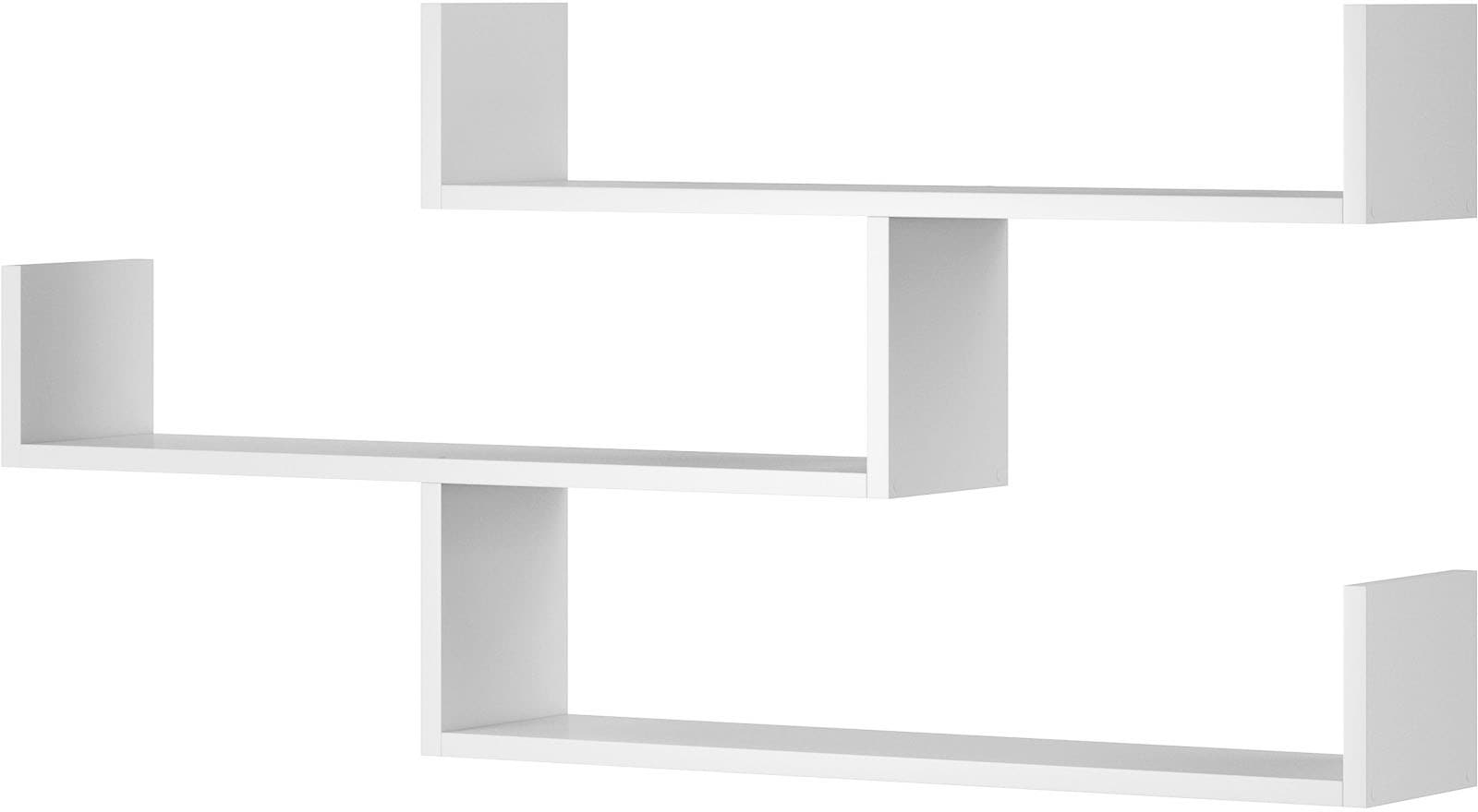 Home affaire Wandboard »Wandregal Trio« 1 Stk. tlg. Hängeregal mit 3 Ablageflächen, modernes Design, variabel einsetzbar